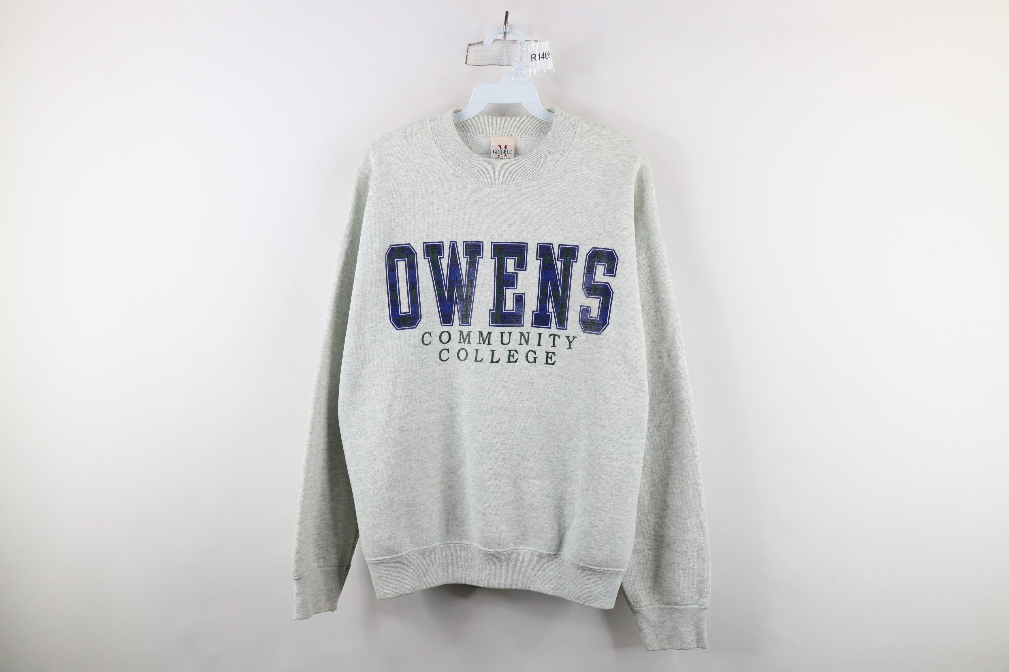 Vintage Vintage 90s Owens Community College Crewneck Sweatshirt USA Size US L / EU 52-54 / 3 - 1 Thumbnail