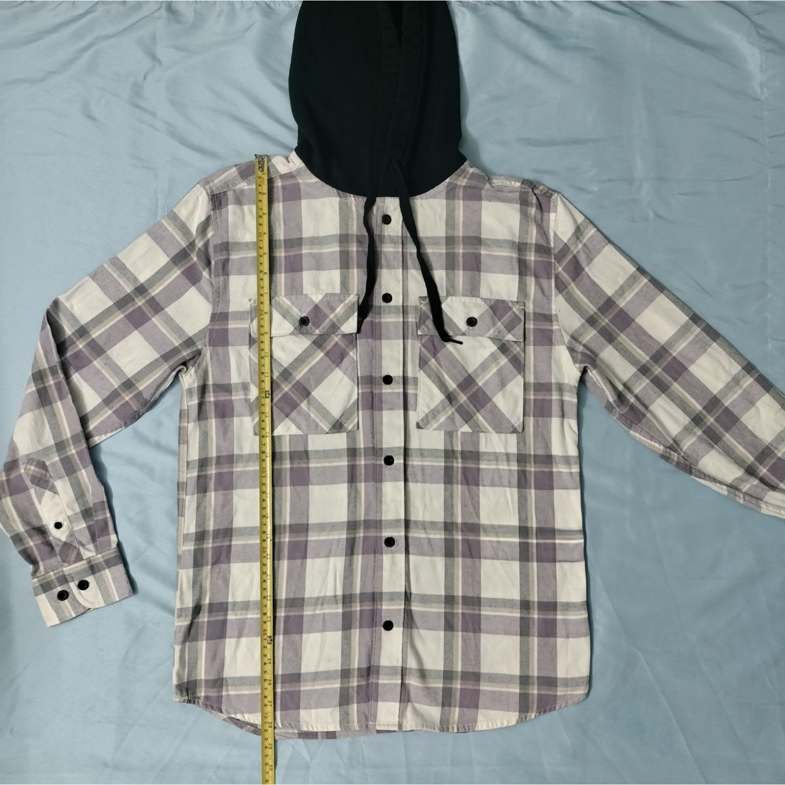 Other NoBo Mens Small Button Up Flannel Hooded Shacket Shirt Plaid Size US S / EU 44-46 / 1 - 9 Thumbnail