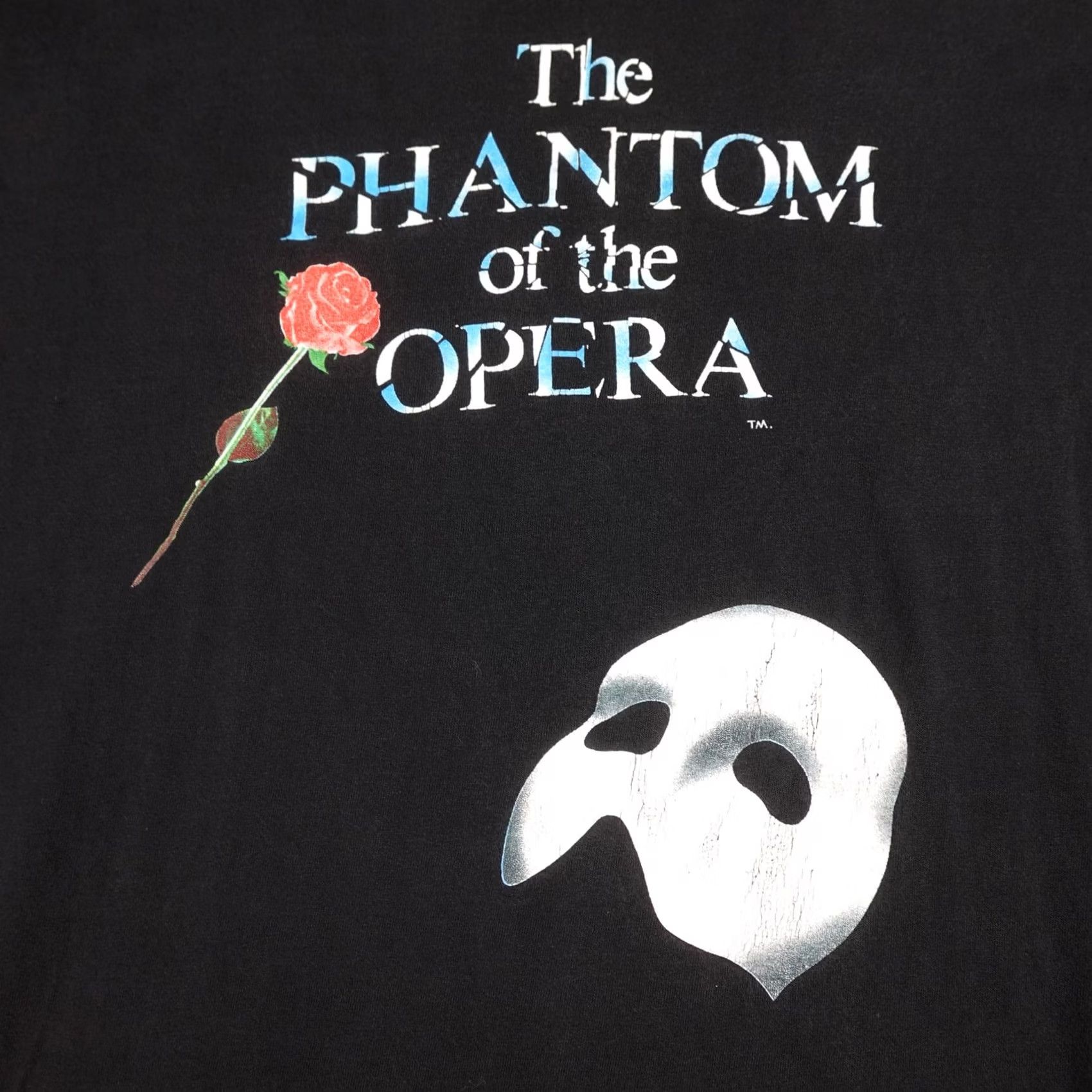 Hanes Vintage Hanes Phantom Of The Opera Shirt Mens XL Black Heavyweight Graphic Tee Size US XL / EU 56 / 4 - 4 Thumbnail