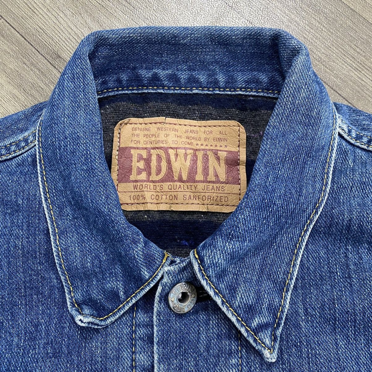 Edwin 1990s Vintage Edwin Blanket Japanese Denim Jacket Sugar Cane Size US M / EU 48-50 / 2 - 4 Thumbnail