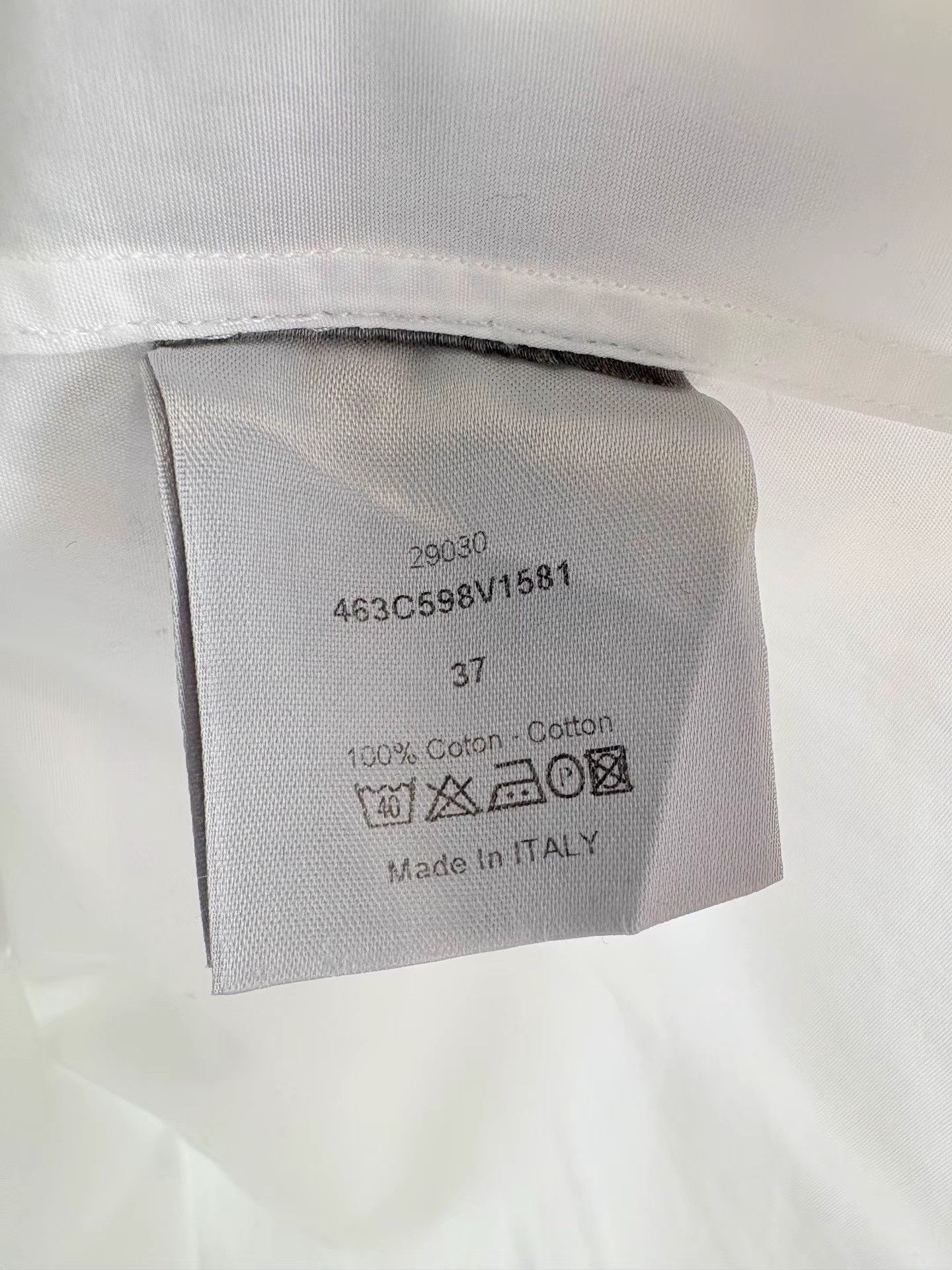 Dior DIOR Runway White Long Sleeve Shirt Size XS / US 0-2 / IT 36-38 - 4 Thumbnail
