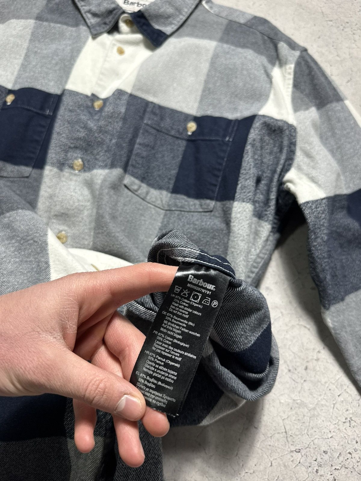 Barbour Barbour Checked Flannel Button Up Shirt Jacket Size US XXL / EU 58 / 5 - 10 Thumbnail