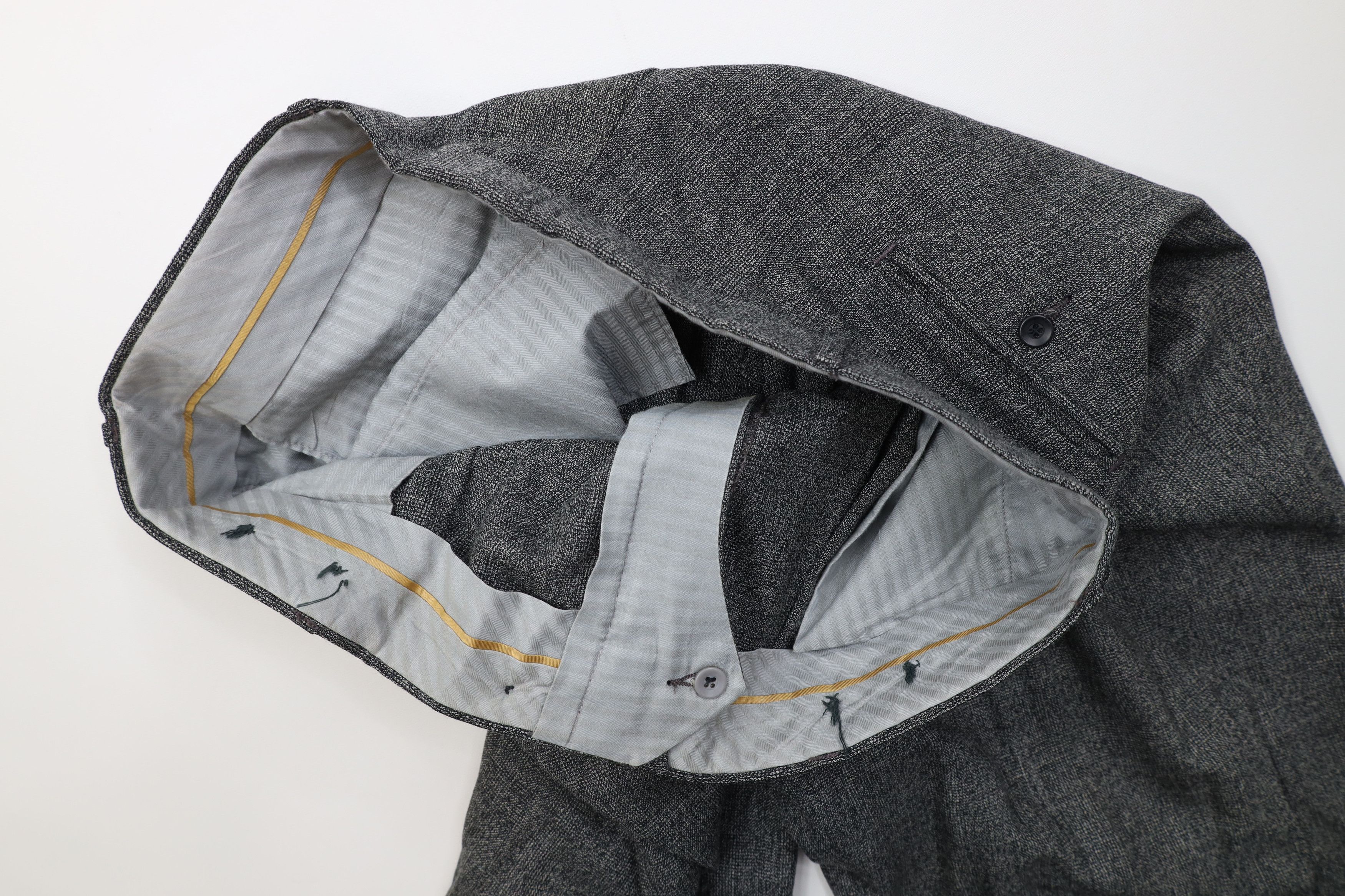 Vintage Vintage 70s Streetwear Pleated Wide Leg Chino Pants Gray Size US 38 / EU 54 - 6 Thumbnail