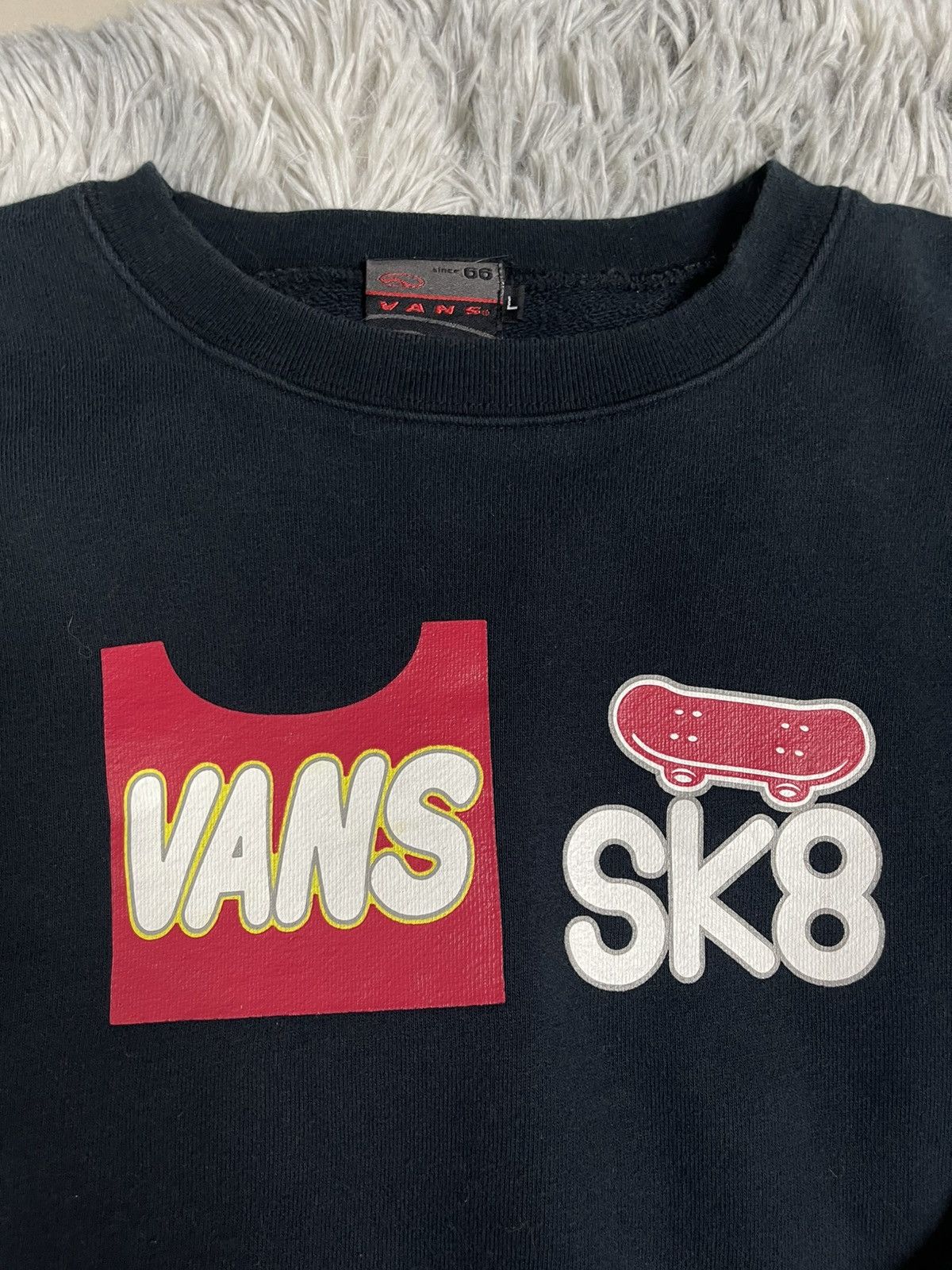 Vans VANS Vintage (Y2K) Skateboard SK8 '02 Block Letter Crewneck Size US L / EU 52-54 / 3 - 5 Thumbnail