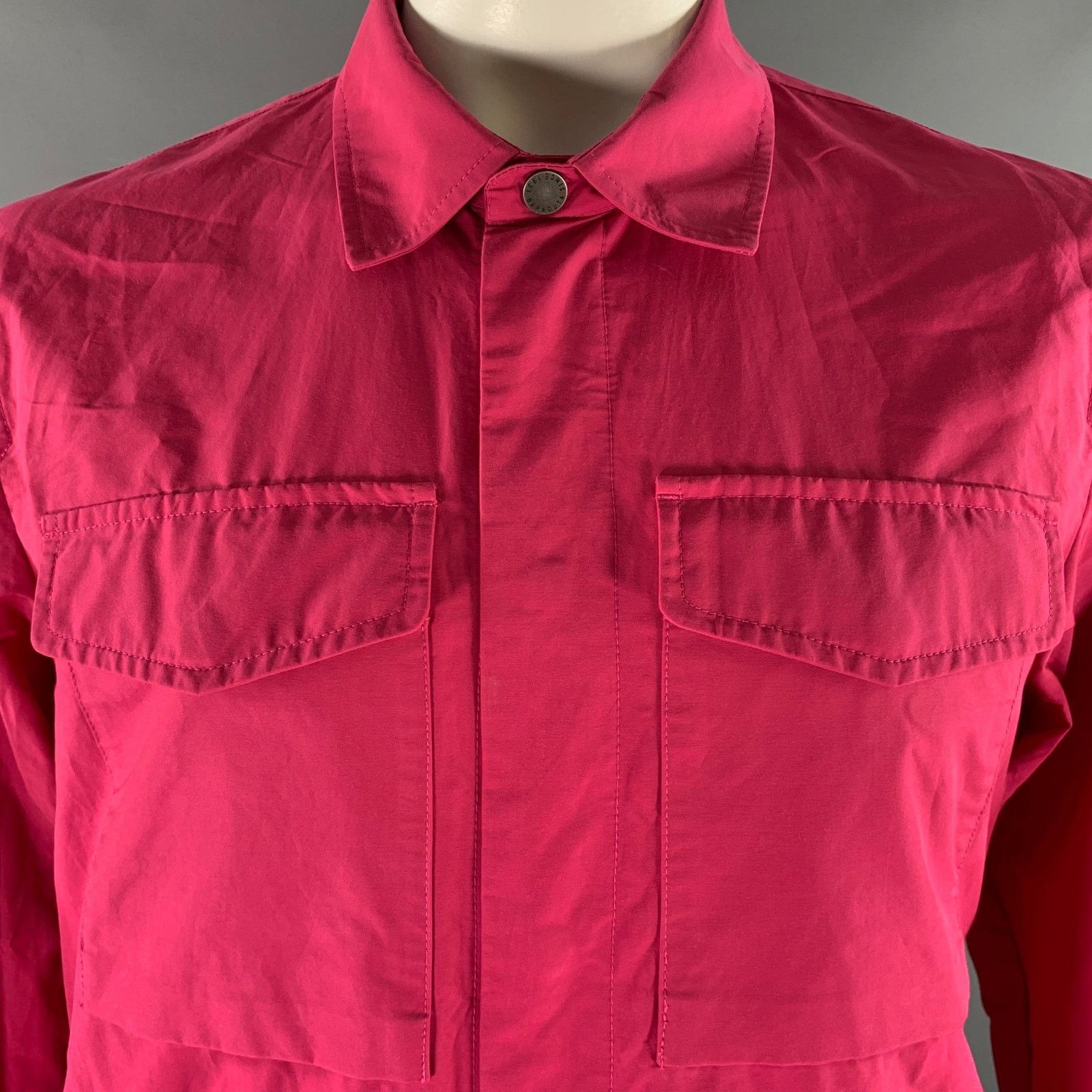 Baracuta BARACUTA Size 42 Pink Fuchsia Polyester Cotton Shirt Jacket Size US L / EU 52-54 / 3 - 2 Thumbnail