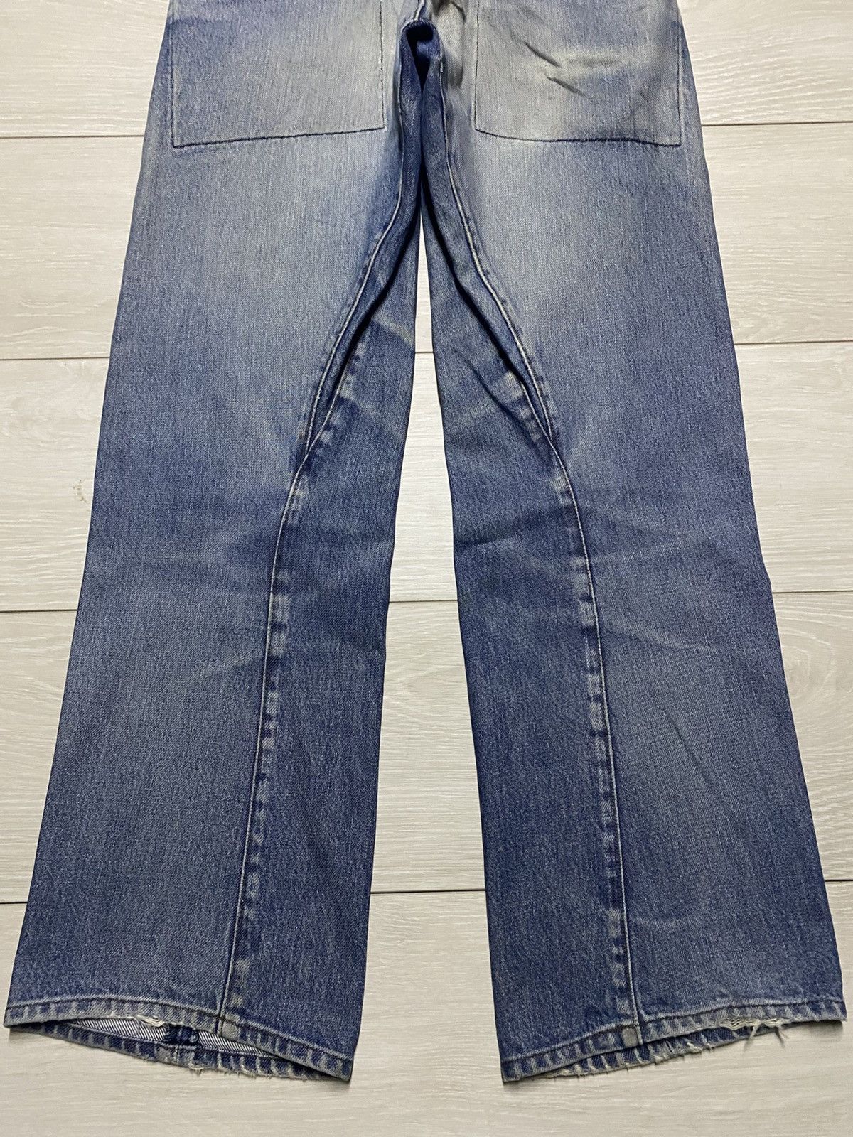 Comme des Garcons Comme Ca du Mode Men Grunge Twist Leg Baggy Jeans Size US 29 - 6 Thumbnail