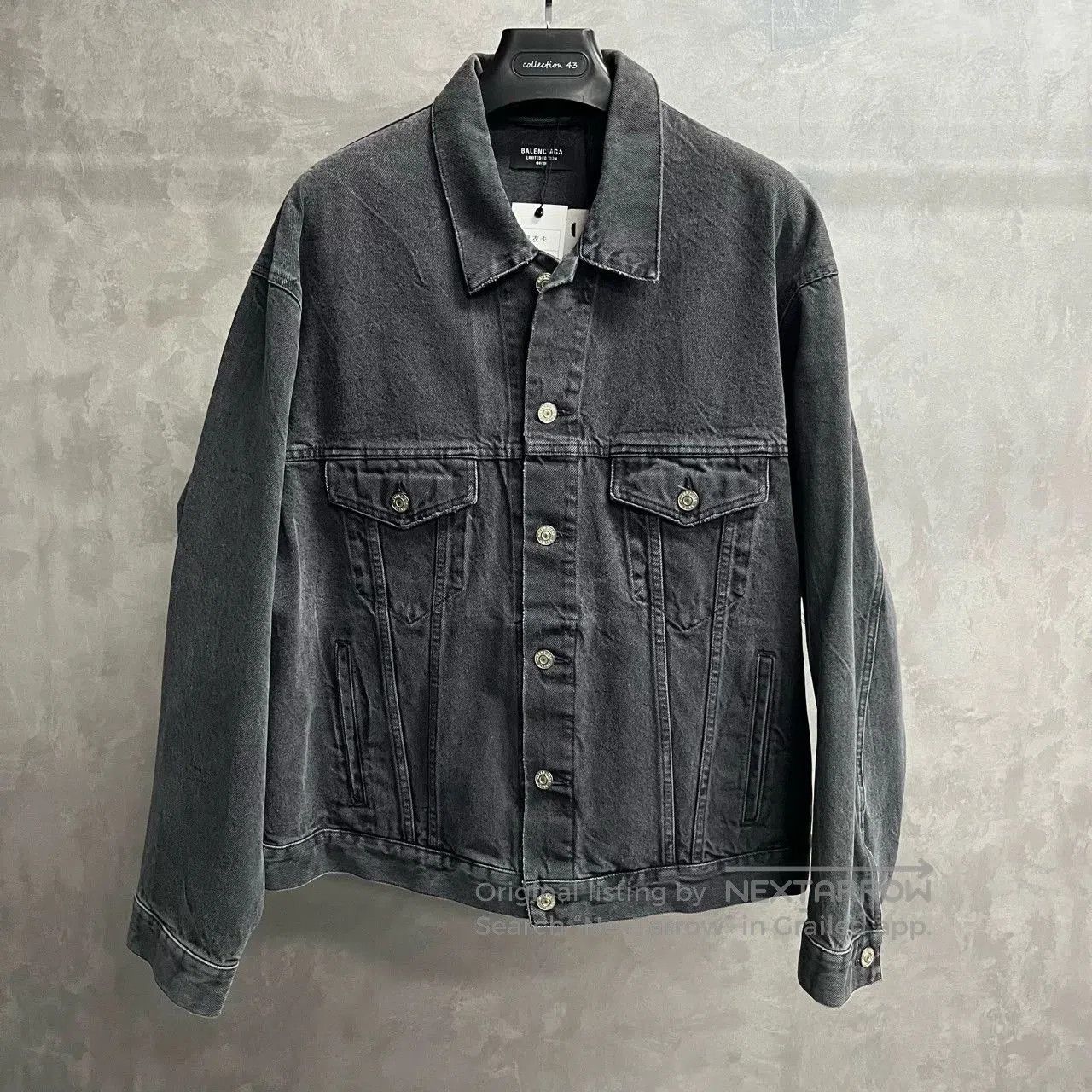 Balenciaga Balenciaga Black Washed Denim Jacket. Size US XS / EU 42 / 0 - 2 Thumbnail