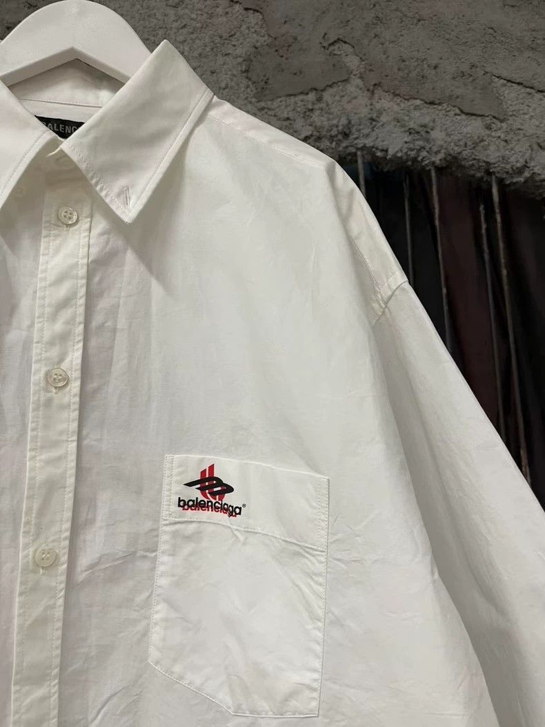 Balenciaga Balenciaga White Long Sleeve Shirt-2506 Size US M / EU 48-50 / 2 - 6 Thumbnail