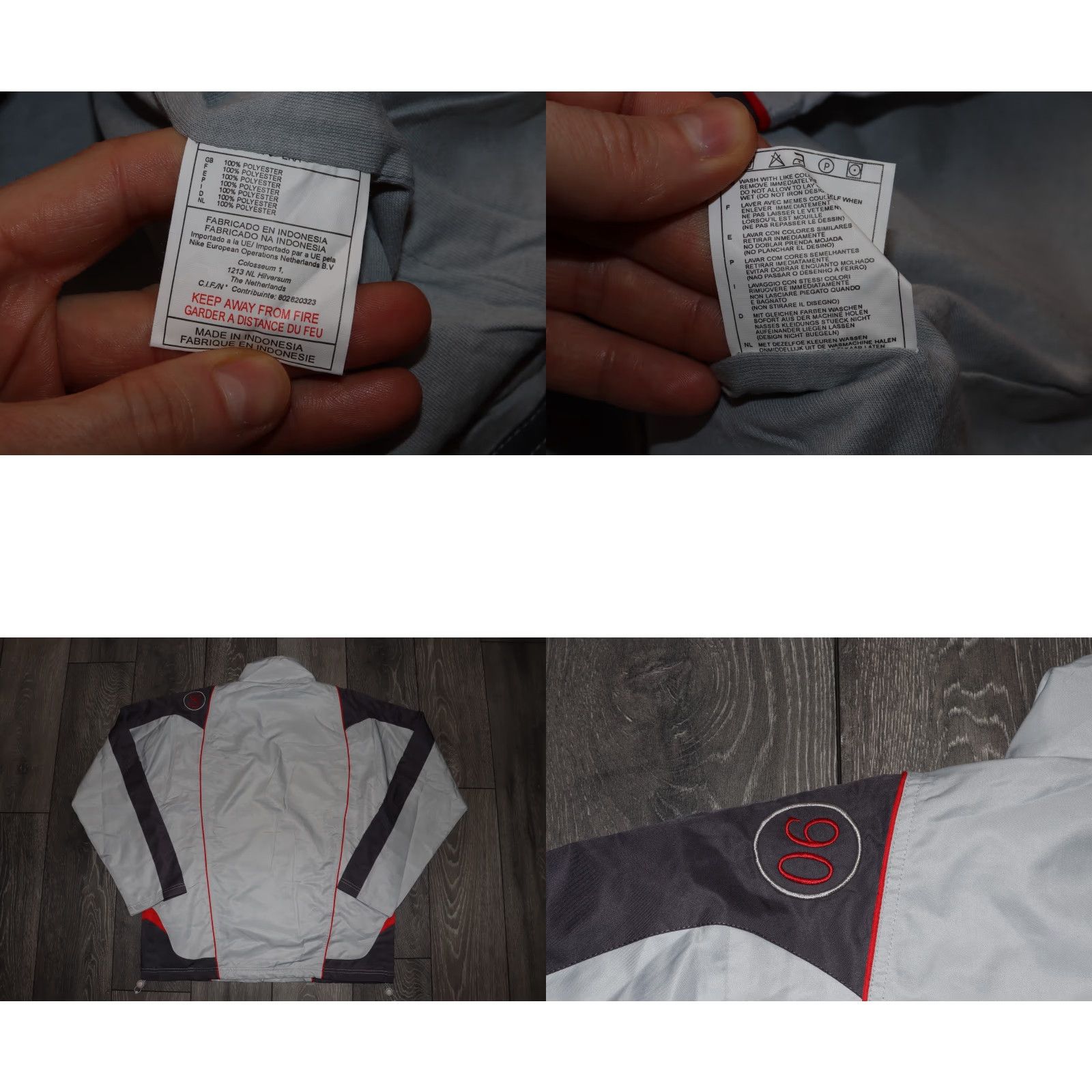 Nike VINTAGE NIKE TRACK JACKET - WINDBREAKER, MEN’S XL, GRAY, FULL ZIP, 90s/2000s, LOGO, JACKET Size US XL / EU 56 / 4 - 8 Thumbnail