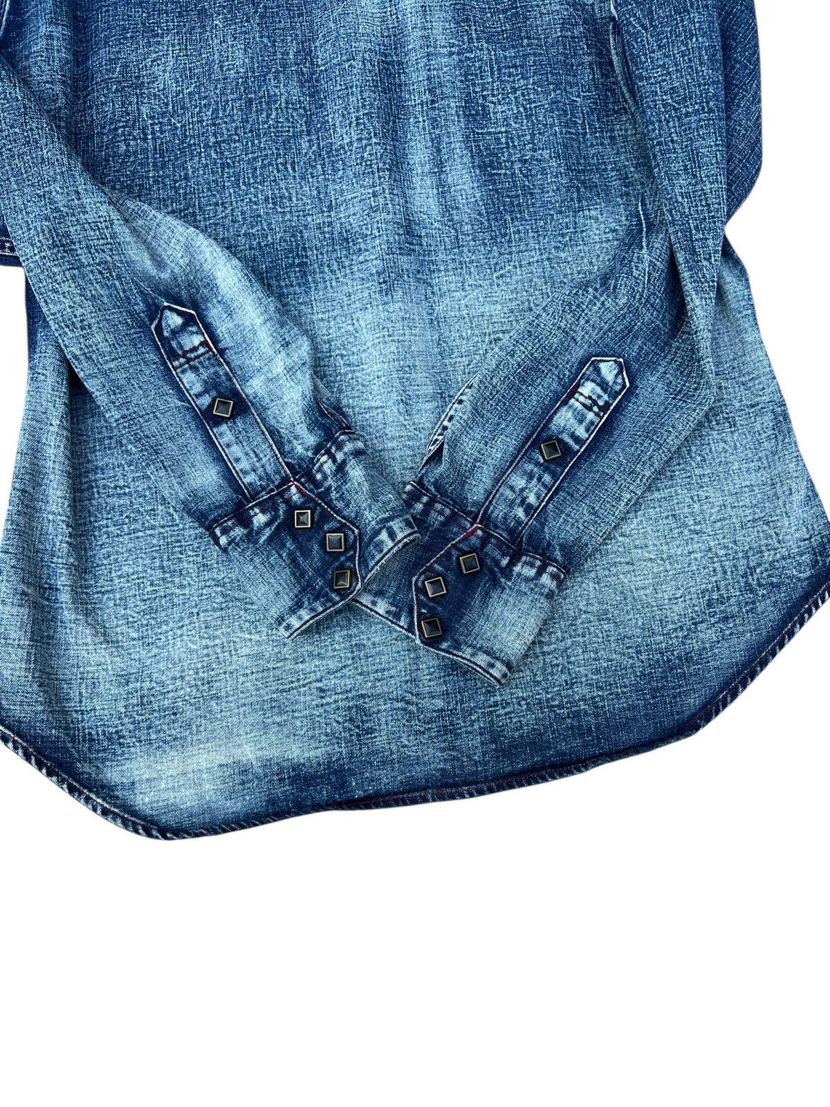 Levi's 2001 Levi’s Red Tab Slim Denim Western Shirt Snap Button Size US L / EU 52-54 / 3 - 25 Thumbnail
