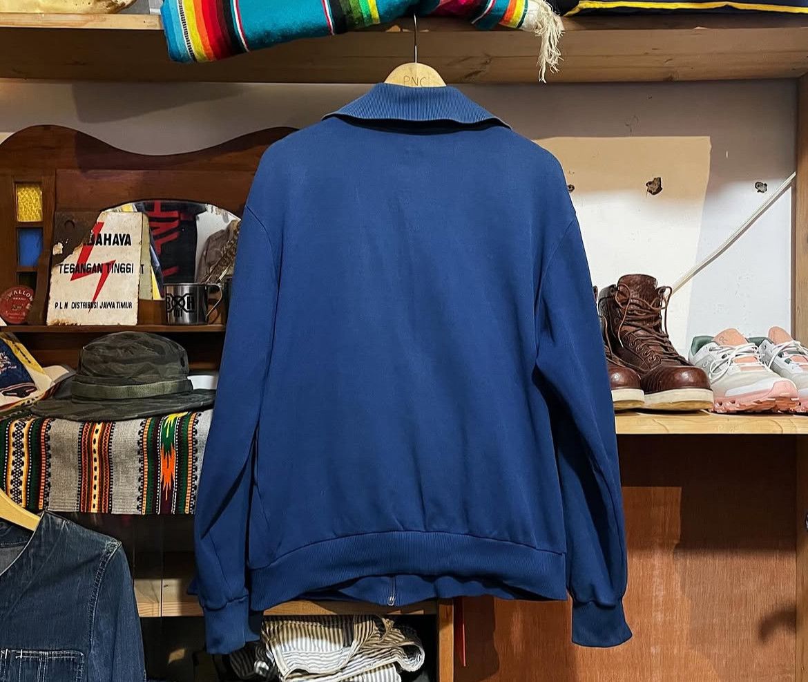 Adidas Vintage 80s Adidas W.Germany Taped Tracktop Jacket Size US L / EU 52-54 / 3 - 3 Thumbnail
