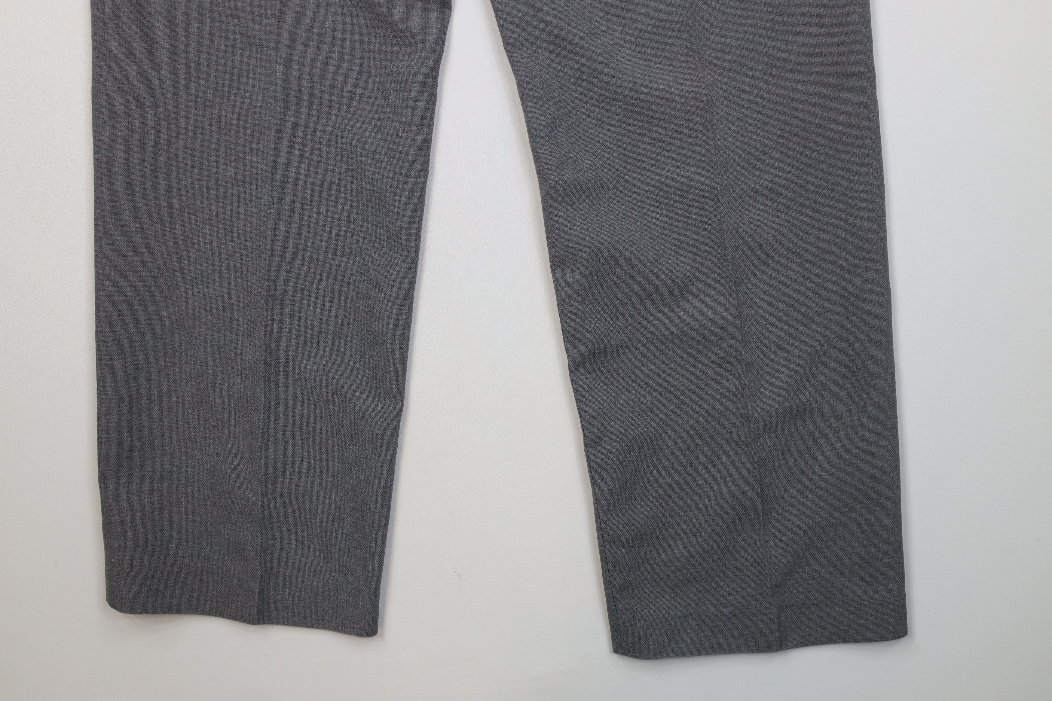Vintage Vintage 90s Streetwear Knit Flared Wide Leg Chino Pants Gray Size US 32 / EU 48 - 13 Thumbnail