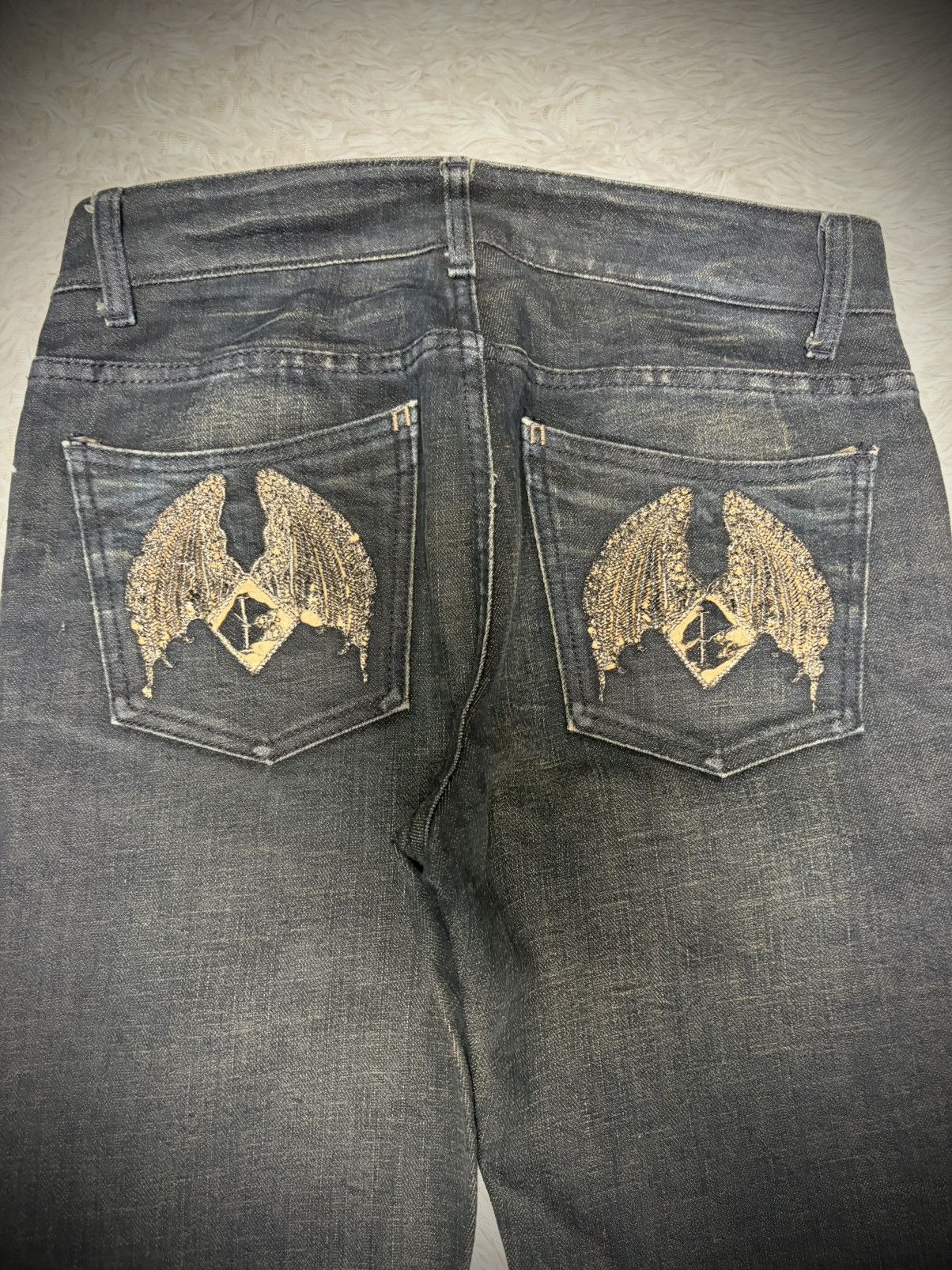 If Six Was Nine Henry Duarte wing flared jeans Size US 29 - 2 Thumbnail