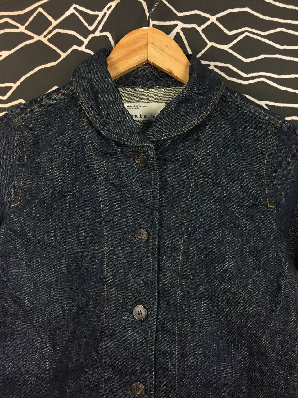 Japanese Brand Blanc Bleu Minuit by Rolladex Denim Chore Jacket Size US S / EU 44-46 / 1 - 3 Thumbnail