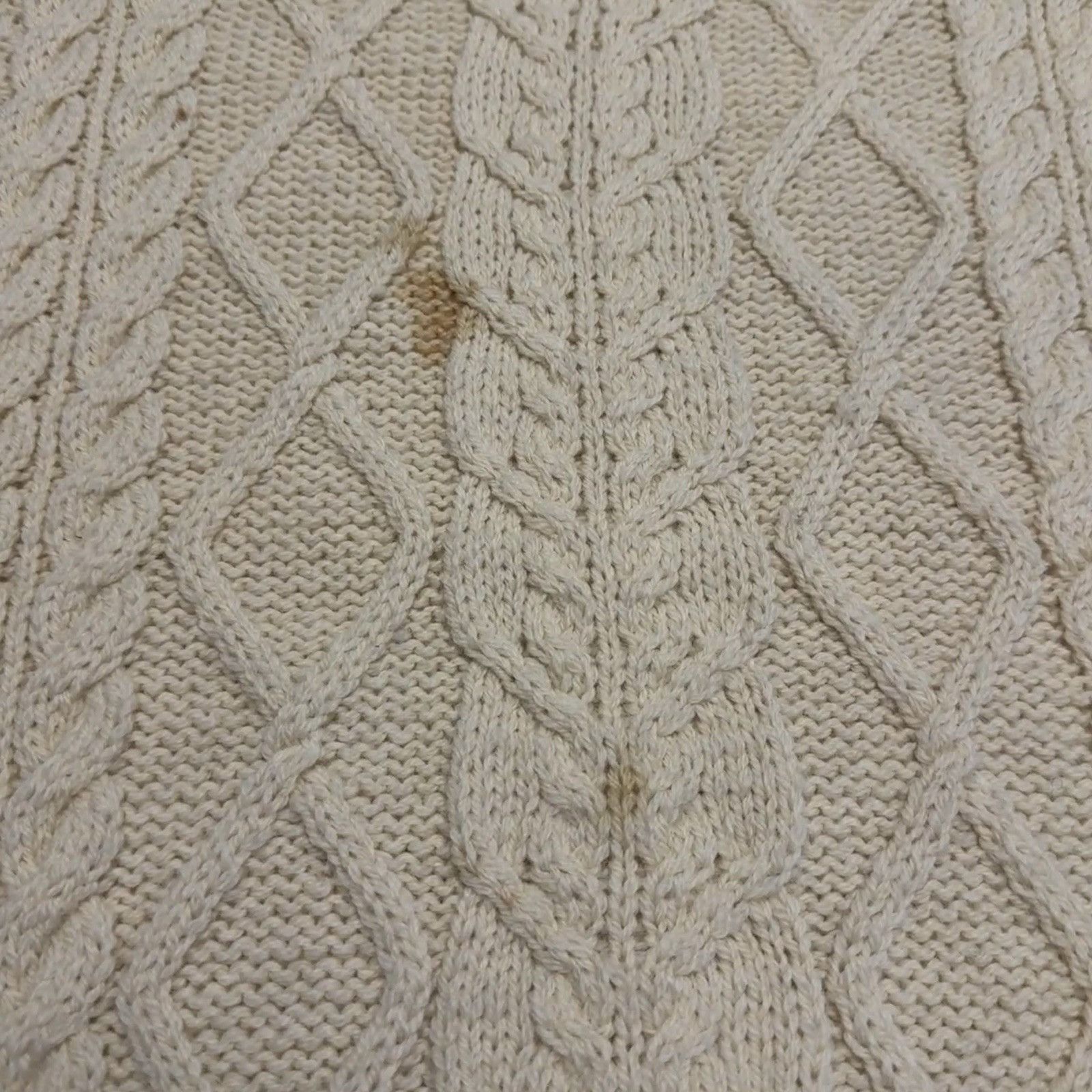 Vintage Moffat Woolens Irish Fisherman Cable Knit Sweater L Cream Size US L / EU 52-54 / 3 - 4 Thumbnail