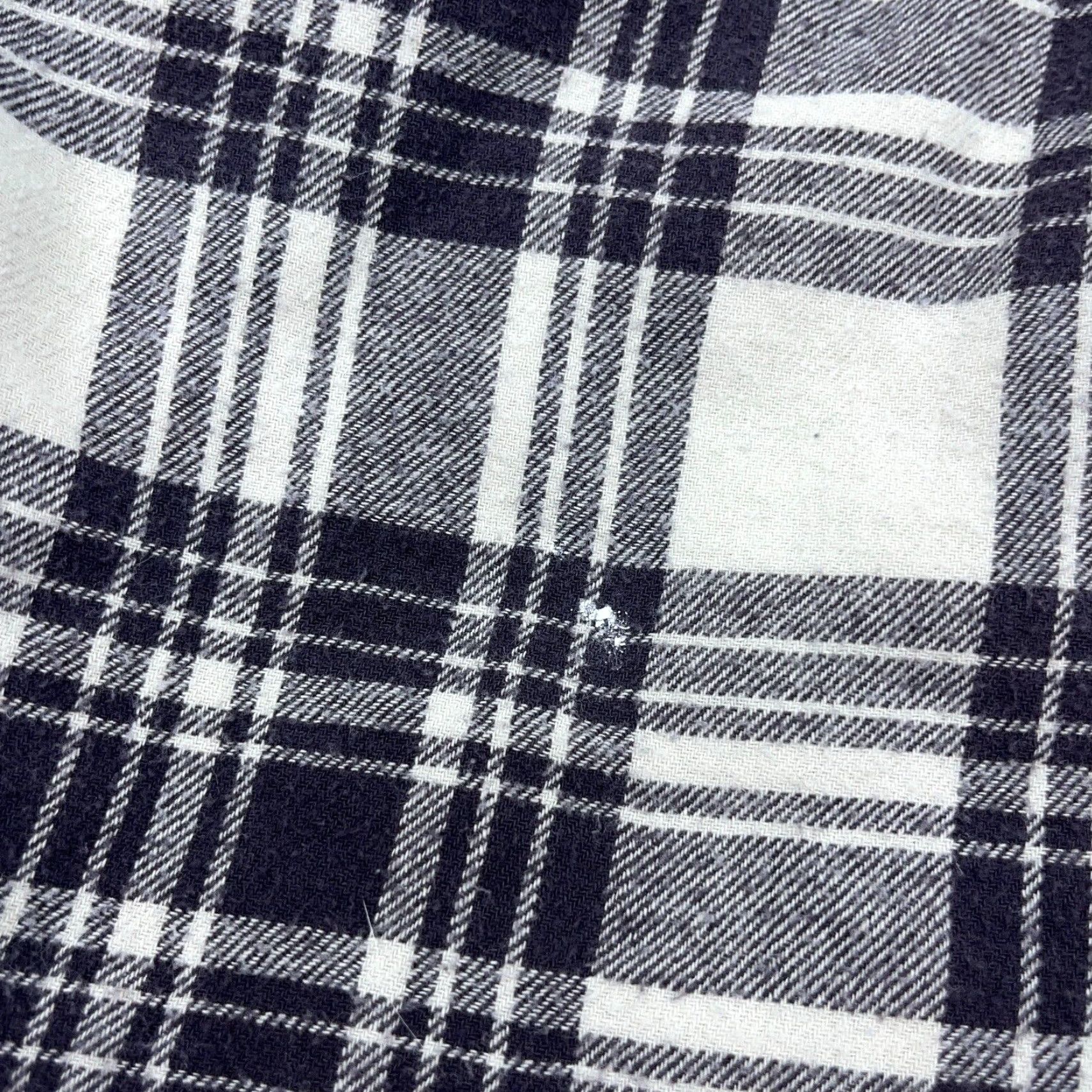 Lucky Brand Lucky Brand Shacket Women L Black White Plaid Flannel Jacket Snap Button Shirt Buttoned Pocket Casual Workwear Size L / US 10 / IT 46 - 6 Thumbnail
