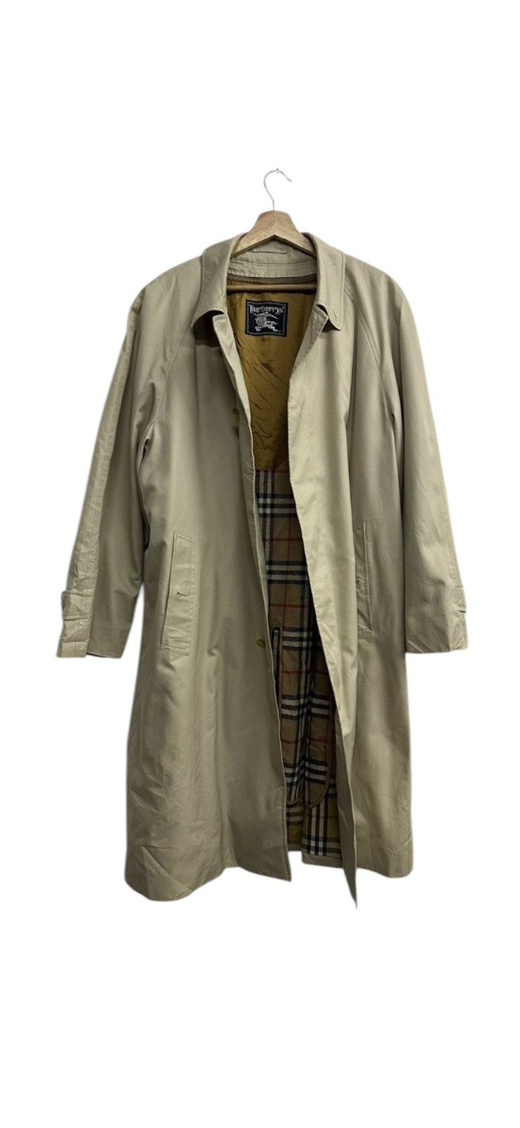 Burberry VTG Burberry’s Long Coat Nova Check Jacket Size US XL / EU 56 / 4 - 1 Thumbnail