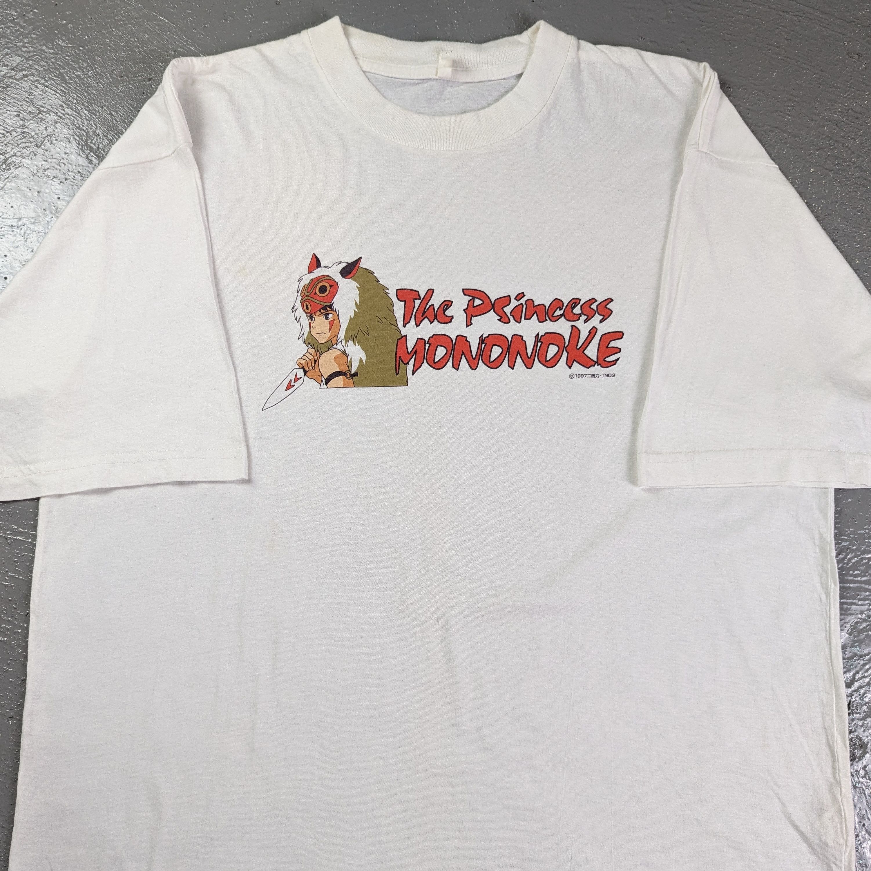 Vintage Vintage 1997 PRINCESS MONONOKE anime manga promo t-shirts Size US L / EU 52-54 / 3 - 4 Thumbnail