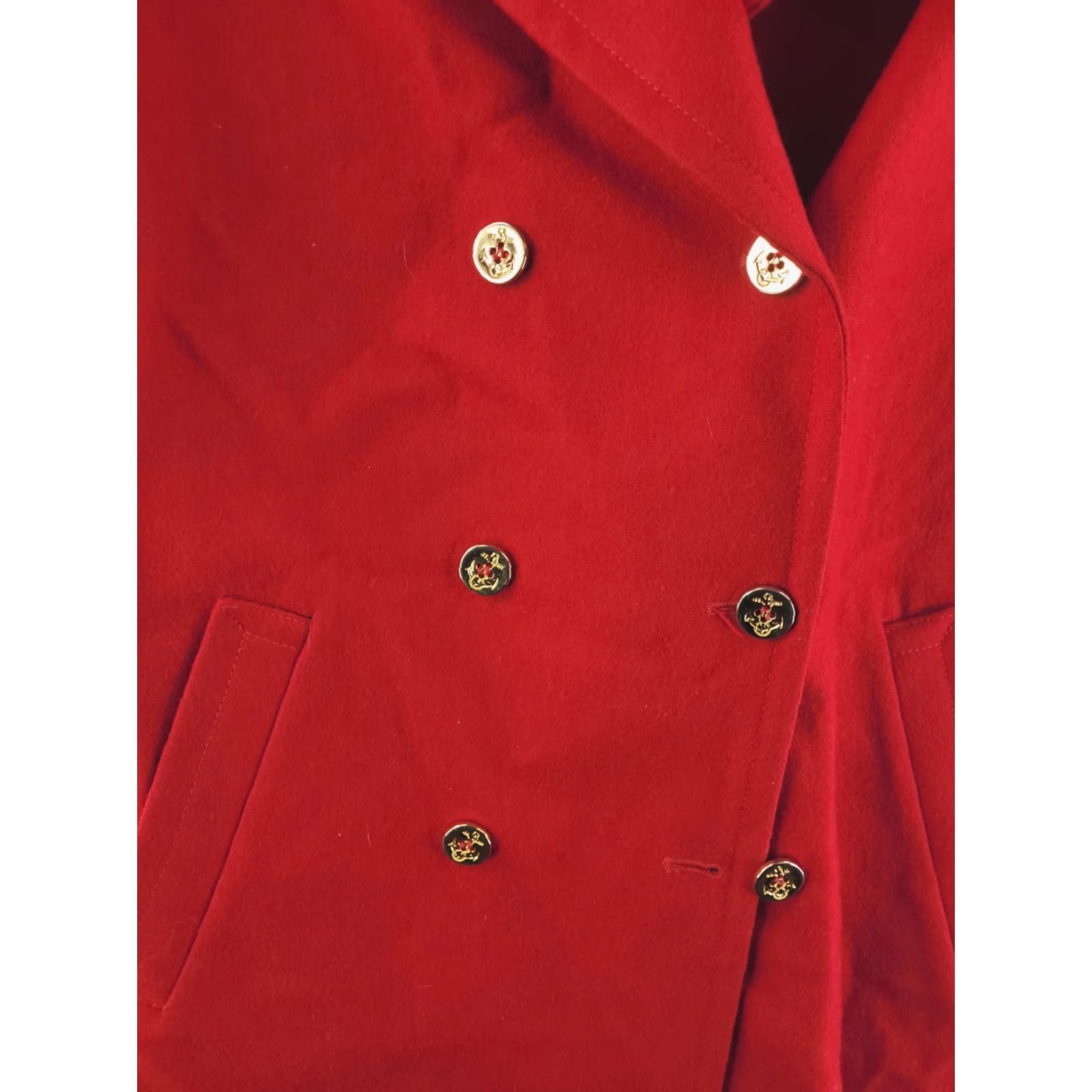 Pendleton Pendleton Coat Womens 12 Red Wool Long Double Breasted Made in USA Size XL / US 12-14 / IT 48-50 - 5 Thumbnail