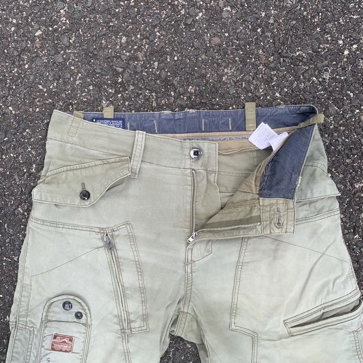 G-Star G-STAR RAW JAPAN UTILITY FADED CURVE BANANA LEGS PANTS Size US 32 / EU 48 - 7 Thumbnail