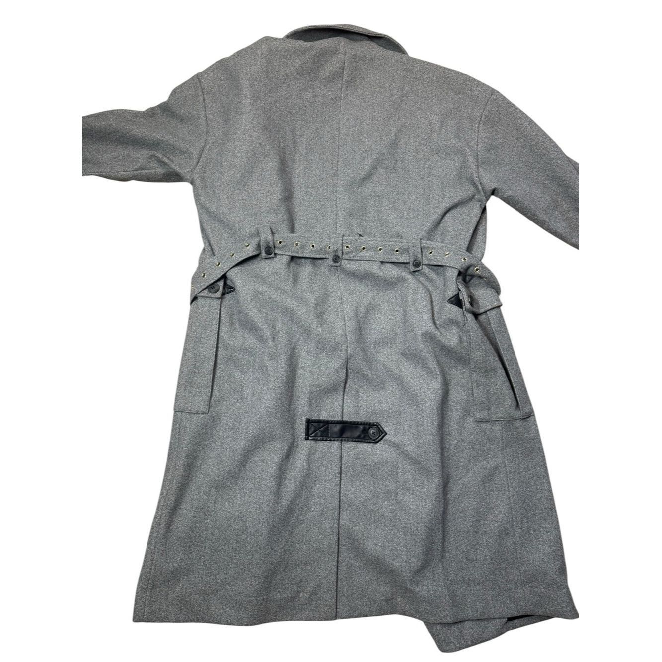 Other NWT New $399 DO by Dee Ocleppo Tie Belt Cargo Grey Trench C Size S / US 4 / IT 40 - 4 Thumbnail