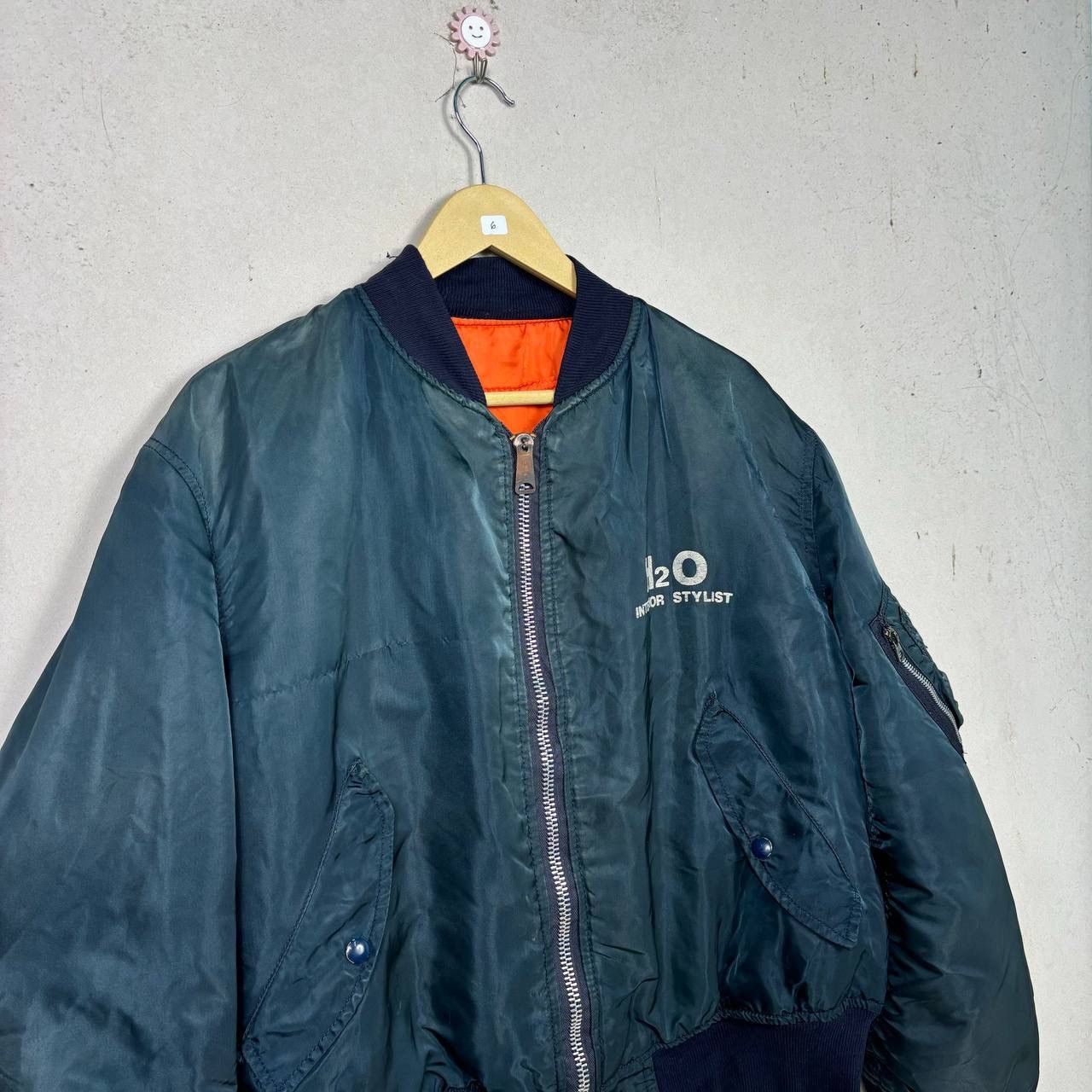 Alpha Industries Vintage Alpha Industries MA-1 Flight Jacket Large USA Made Size US L / EU 52-54 / 3 - 4 Thumbnail
