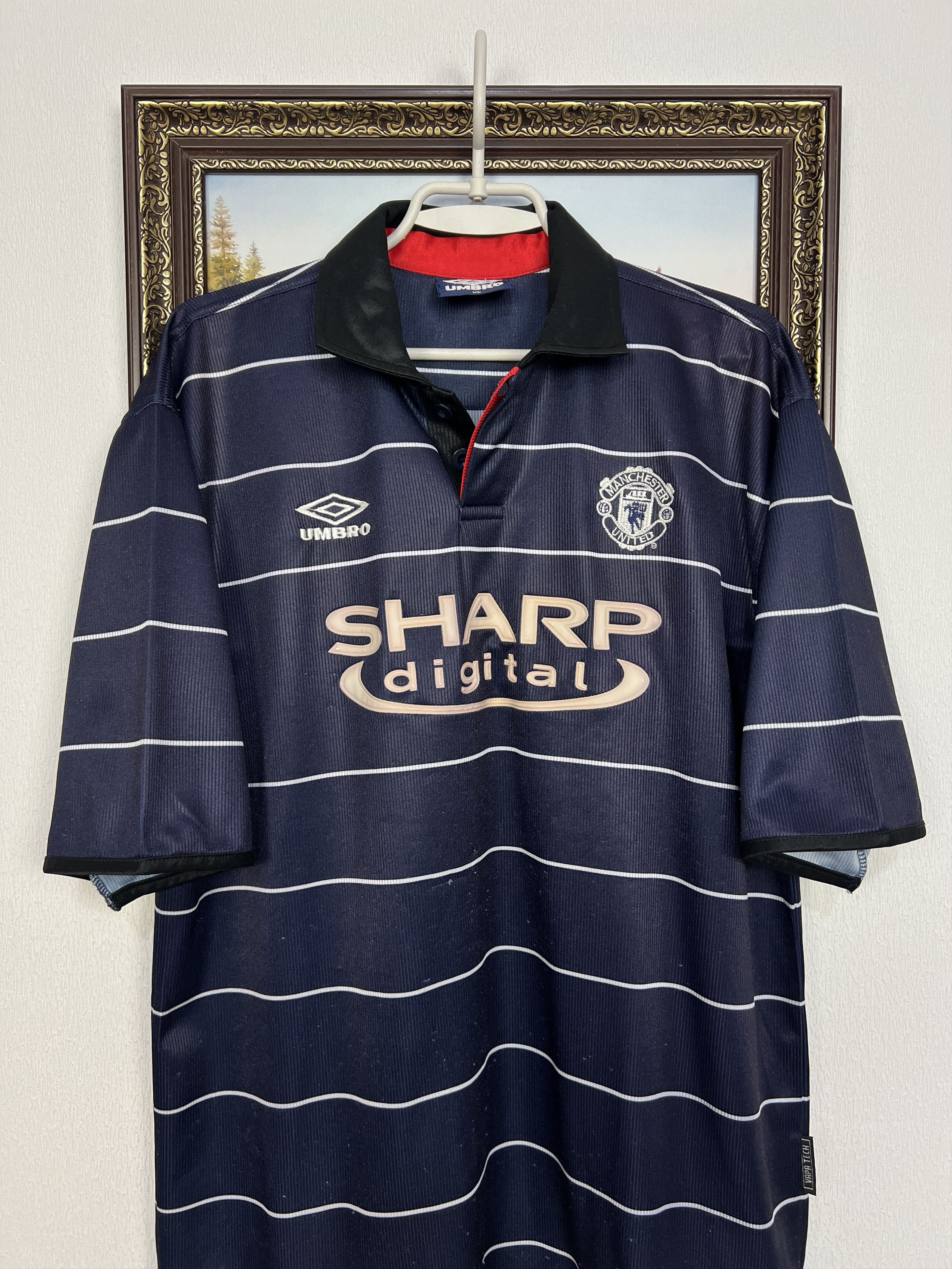 Vintage Manchester United football shirt Soccer Replica Jersey Size US XL / EU 56 / 4 - 2 Thumbnail
