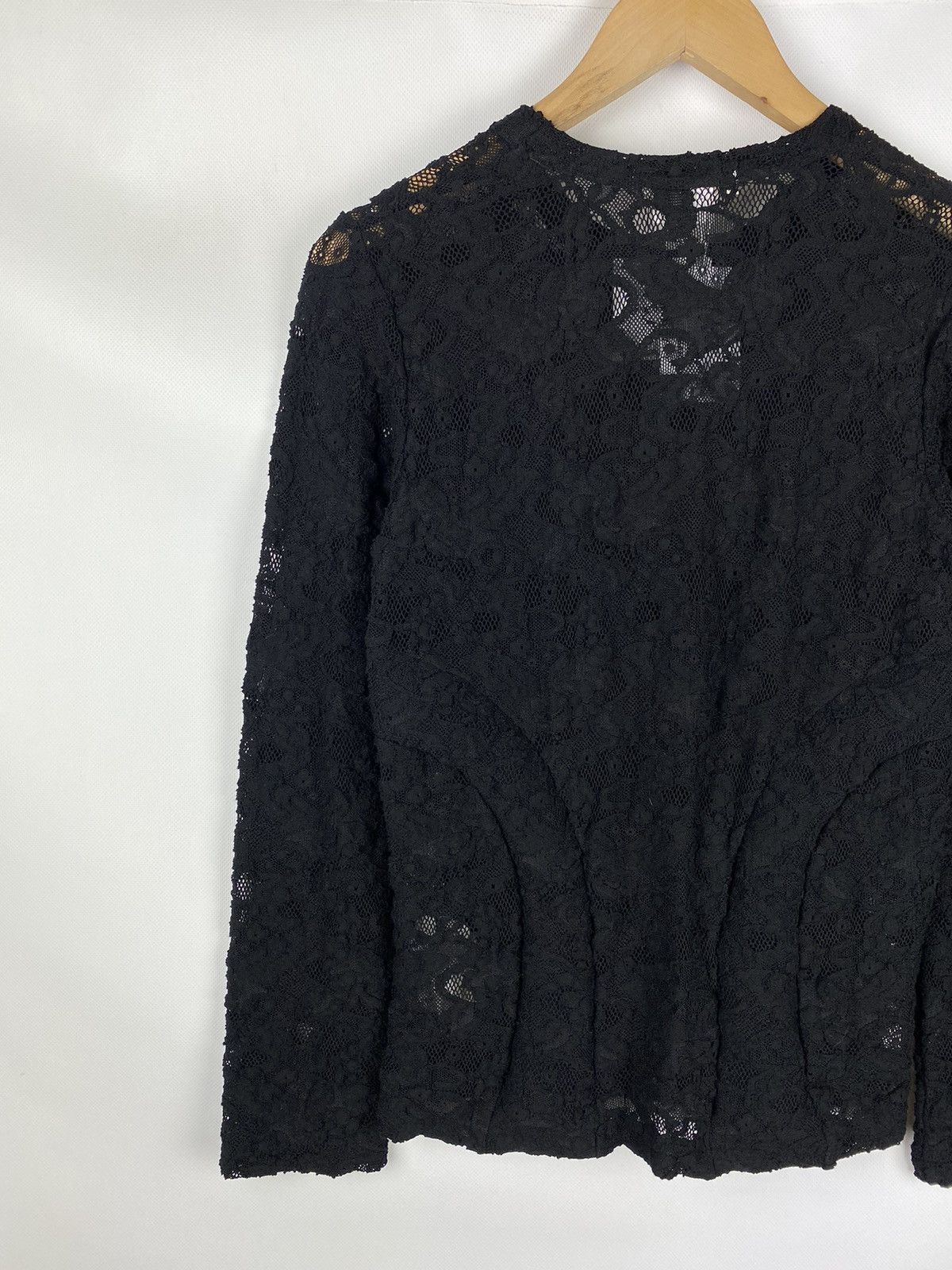 Comme des Garcons BNWT! Comme Des Garçons floral lace long sleeve top tunic Size S / US 4 / IT 40 - 15 Thumbnail