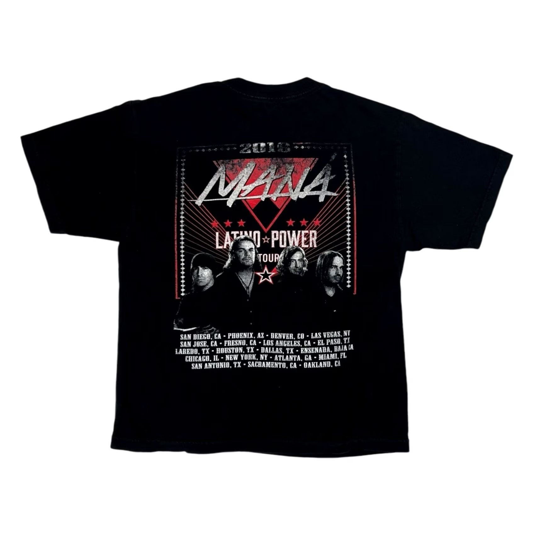 Vintage Mana Band T-Shirt Medium Unbranded Unisex Adults Short Sleeve Black Rock Music 90s Tour Concert 2016 Mens Womens Boys Girls Size US M / EU 48-50 / 2 - 3 Thumbnail