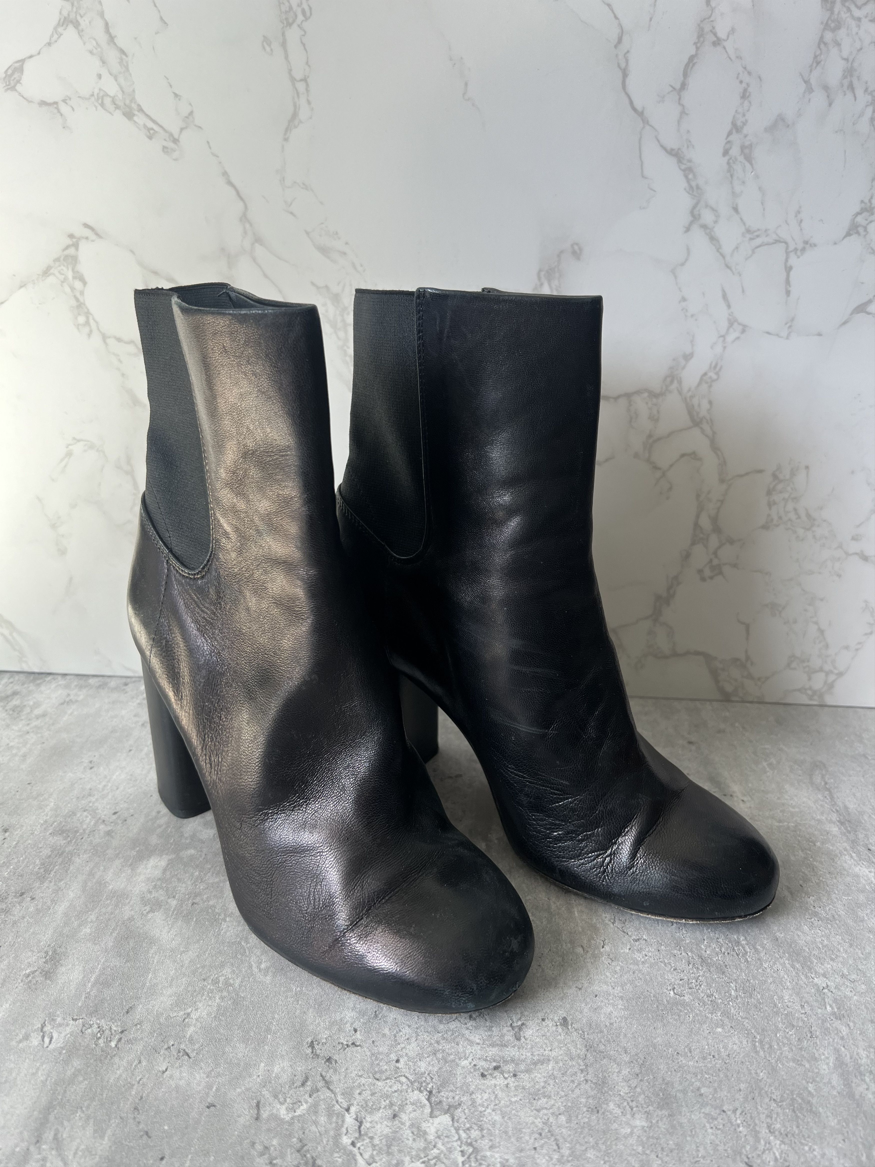 Rag & Bone Rag & Bone Black Leather Heeled Boots - Size 6 Size US 6 / IT 36 - 4 Thumbnail