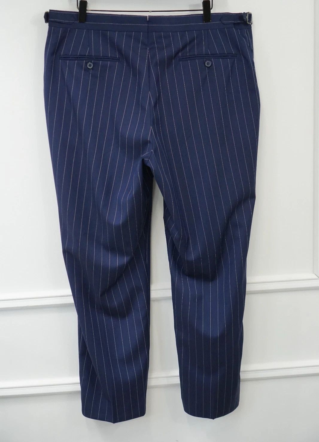 Suitsupply Men Suitsupply Pants Navy Blue Wool Brescia Size 29 UK/US48S Size 48S - 2 Thumbnail