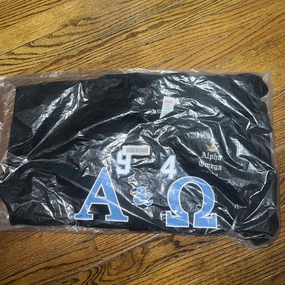 Supreme Supreme Alpha Omega Baseball Jersey Black Size: XL Size US XL / EU 56 / 4 - 3 Thumbnail