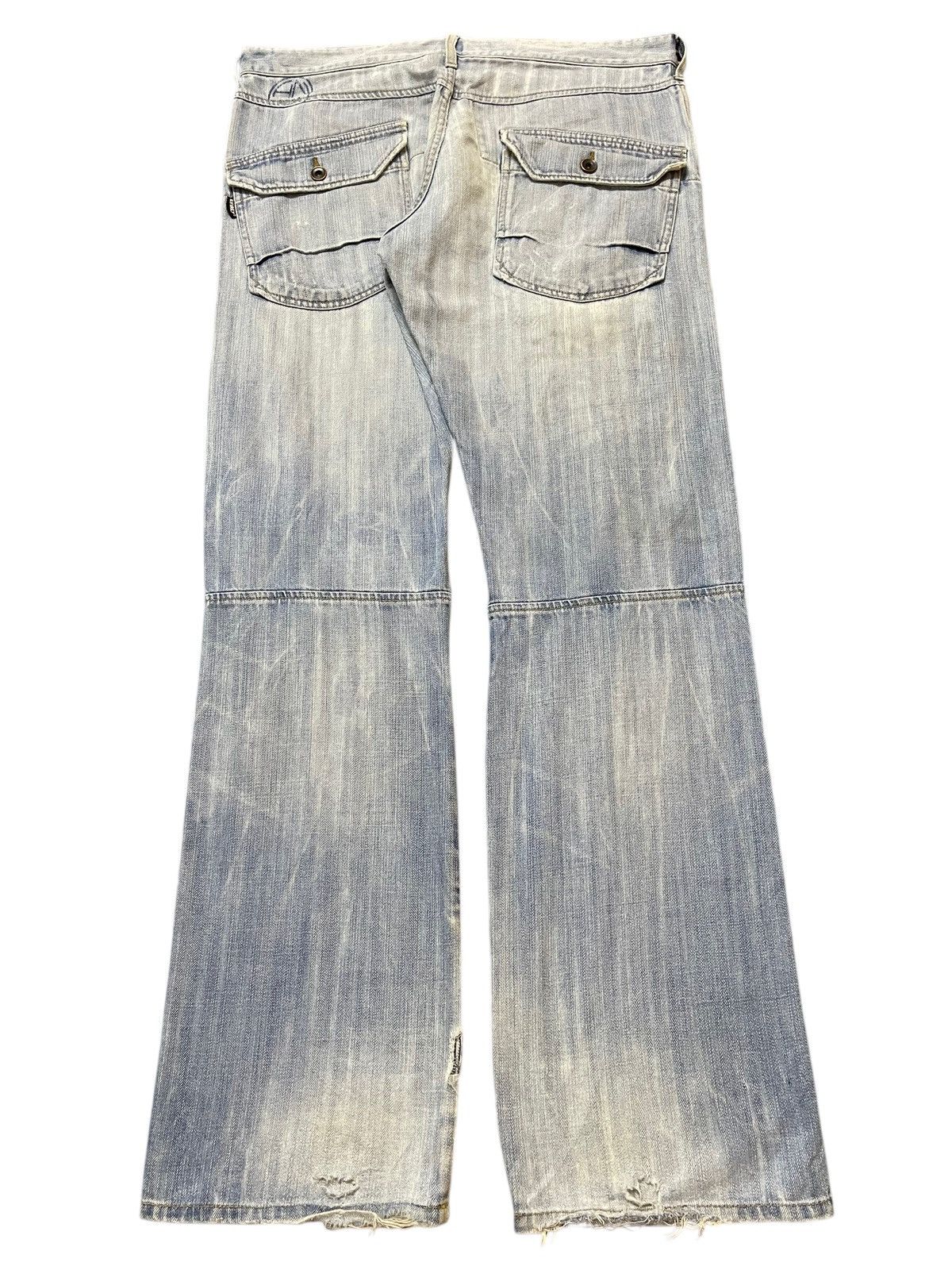 Avirex Vintage Avirex Blue Faded Wash Tactical Style Baggy Jeans Size US 36 / EU 52 - 2 Thumbnail