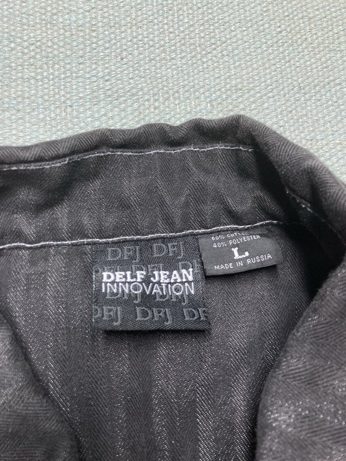 Southpole × Vintage y2k denim trucker jacket delf black goth skater men’s large Size US L / EU 52-54 / 3 - 4 Thumbnail