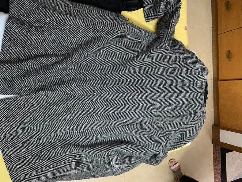 Saint Laurent Paris Saint Laurent Herringbone Wool Coat. Size US L / EU 52-54 / 3 - 5 Thumbnail