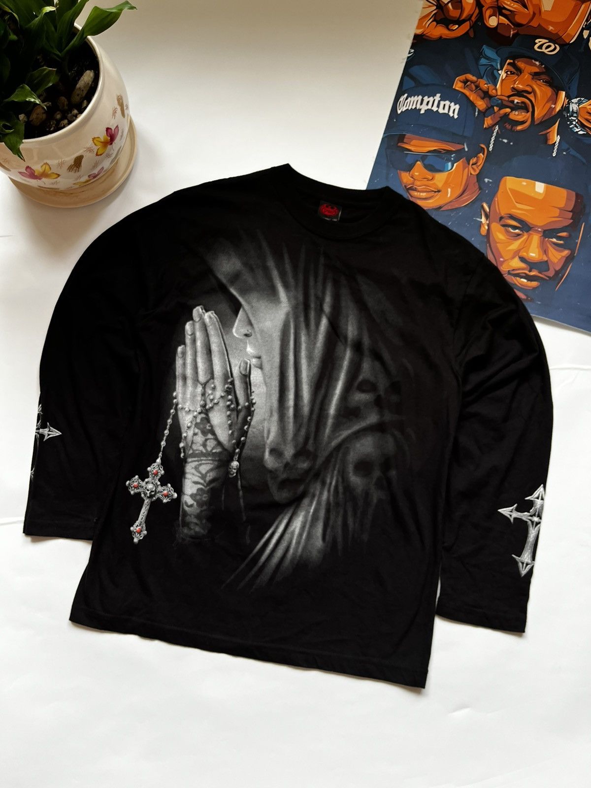Band Tees Rare Thermal Longsleeve Spiral Y2k Affliction Style Size US M / EU 48-50 / 2 - 1 Thumbnail