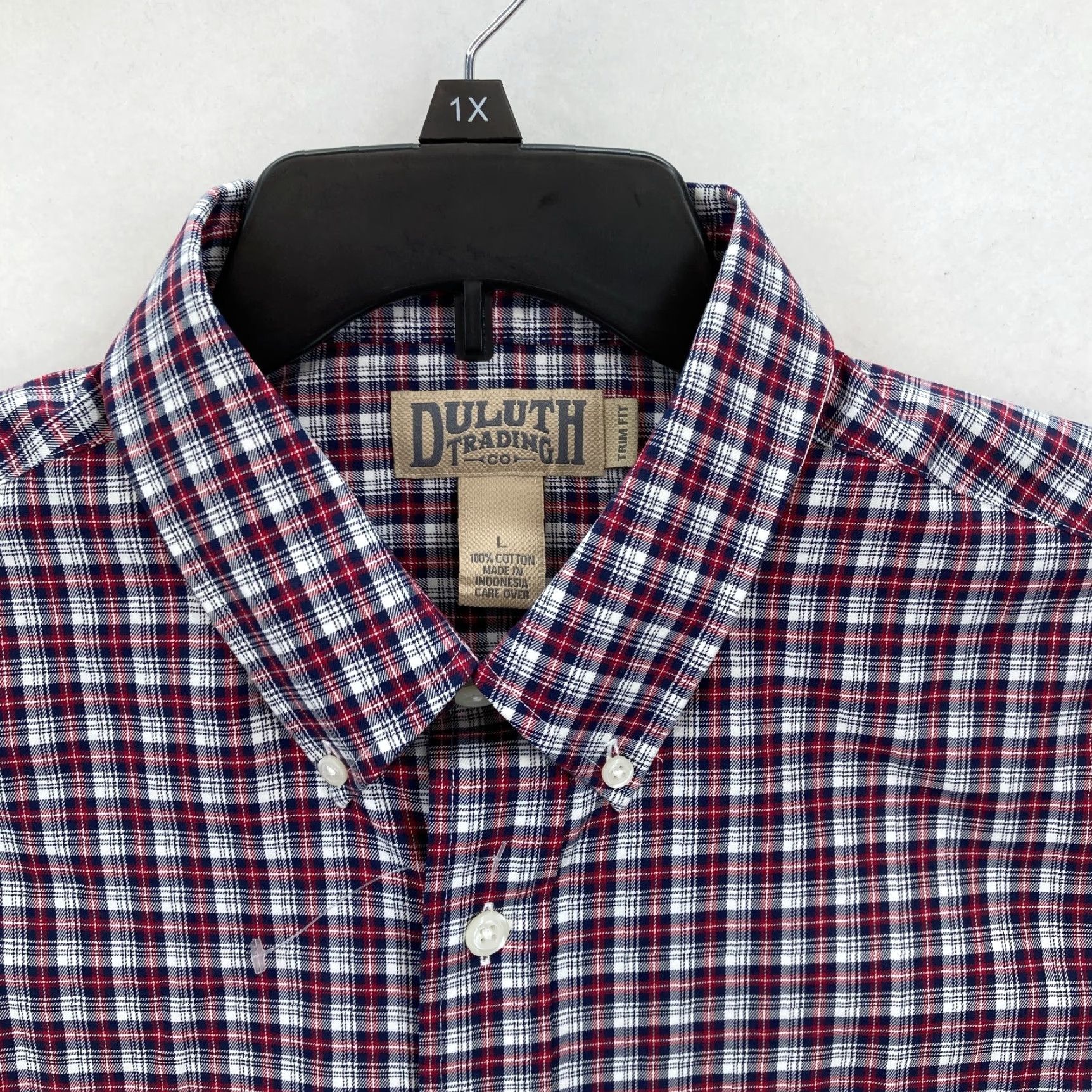 Vintage Duluth Wrinklefighter Slim Fit Long Sleeve Shirt Men Large Red Plaid Button Down Size US L / EU 52-54 / 3 - 2 Thumbnail
