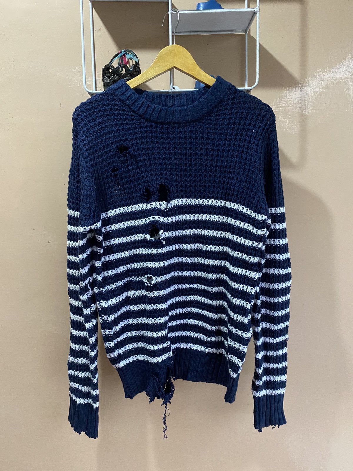 Hvc-Japanese Destroyed Grunge Knitted Ifsixwasnine lgb