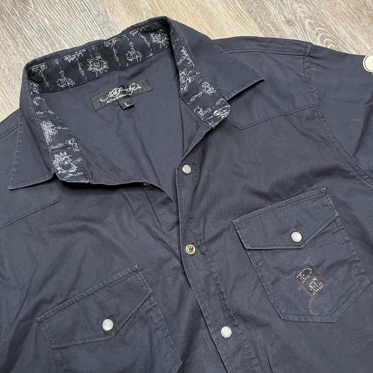 Ed Hardy × Vintage y2k ed hardy rockstar button up Size US L / EU 52-54 / 3 - 7 Thumbnail