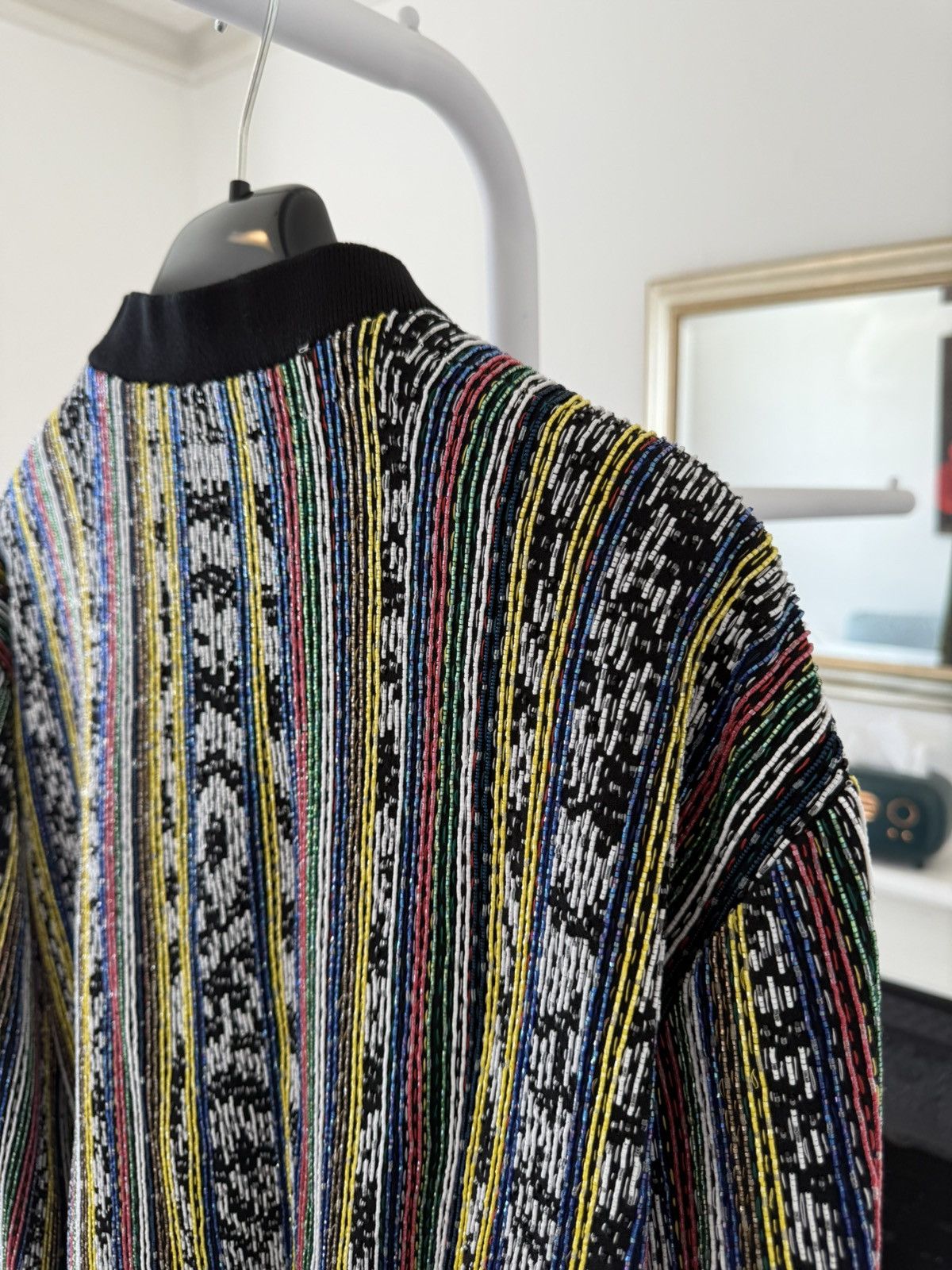 Saint Laurent Paris SS18 Runway Saint Laurent Beaded Ikat Bomber $12K Size US M / EU 48-50 / 2 - 8 Thumbnail