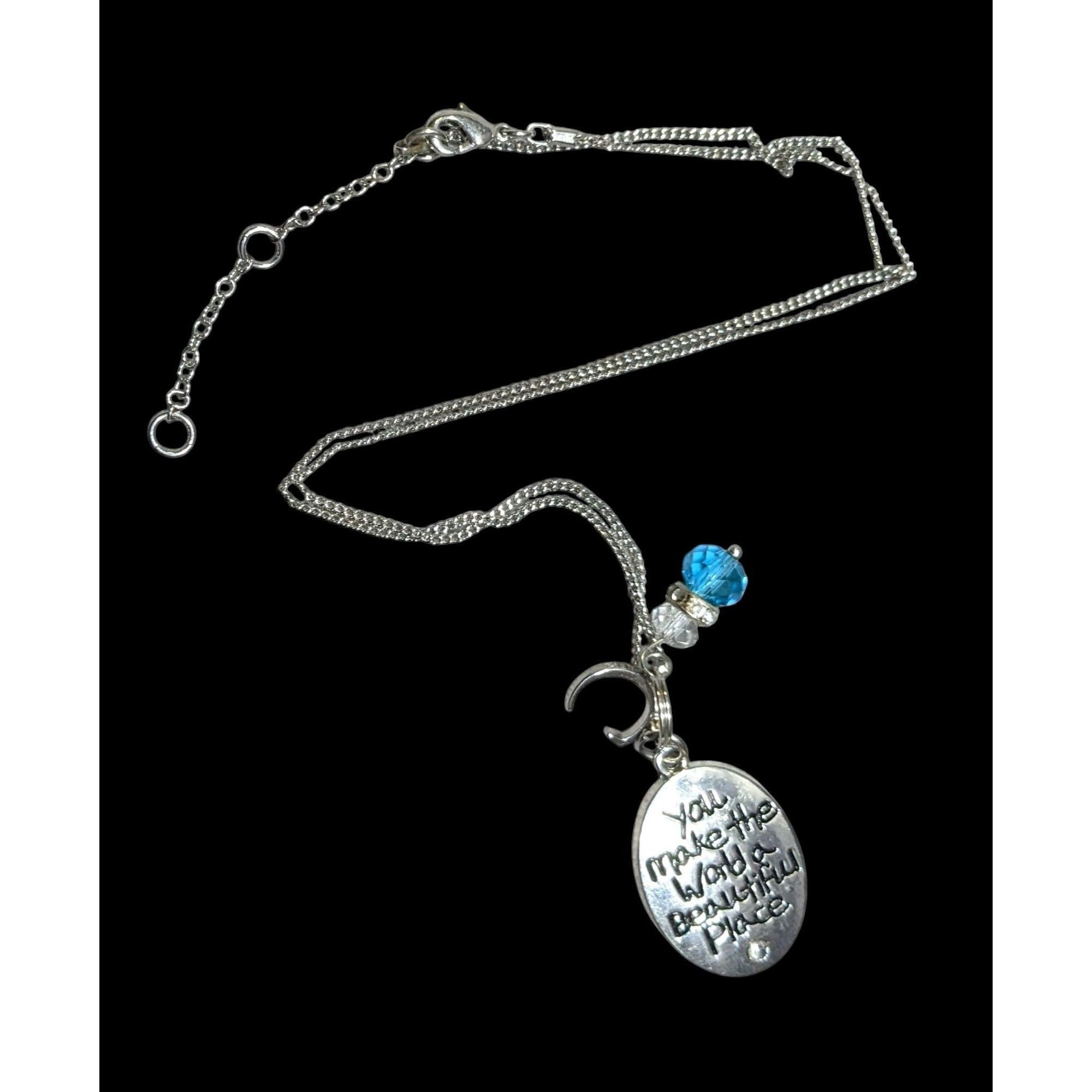 Other Inspirational Pendant Necklace Silver Tone With Letter C And Size ONE SIZE - 1 Thumbnail