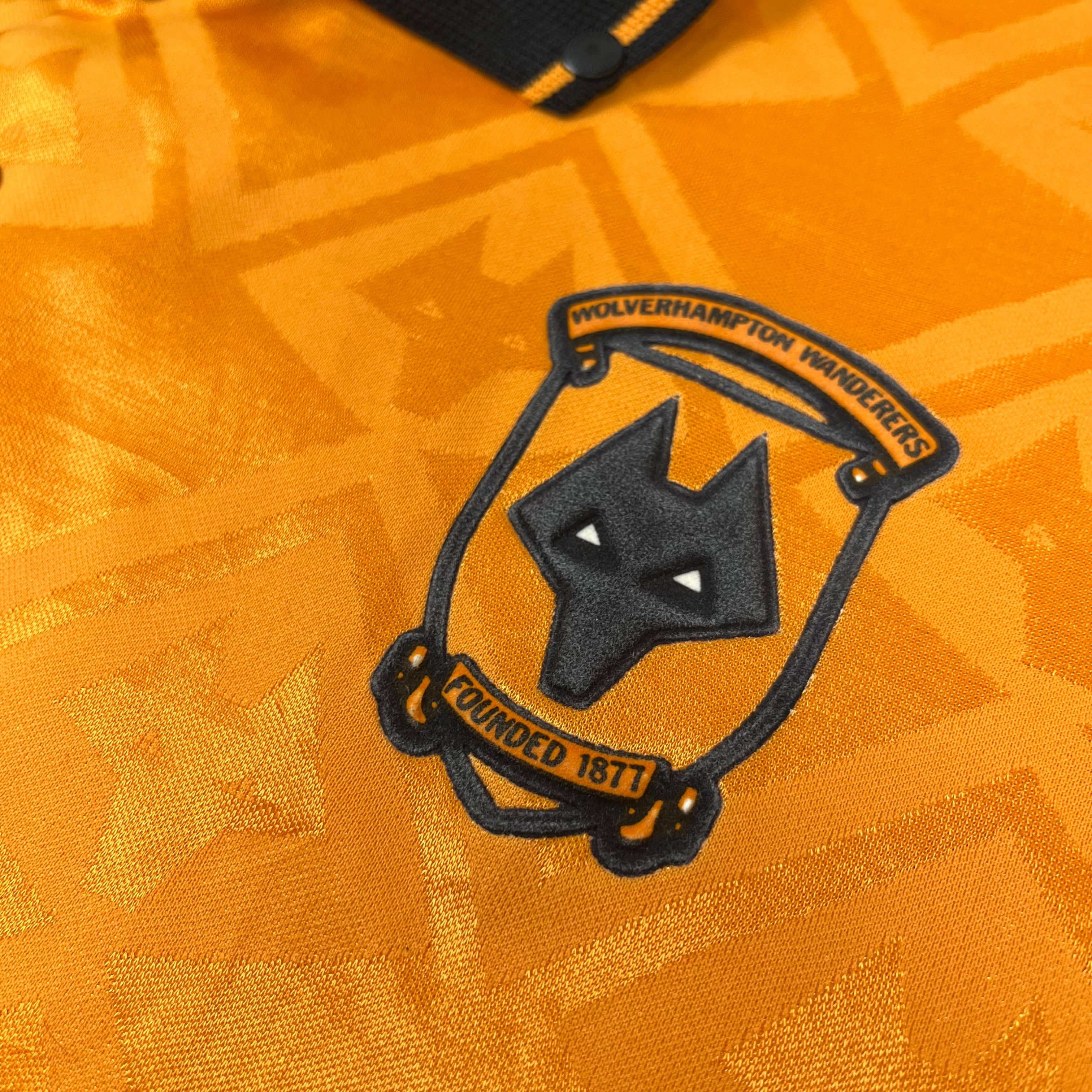 Vintage 1991-92 Wolverhampton Wanderers Home Kit L Size US L / EU 52-54 / 3 - 4 Thumbnail