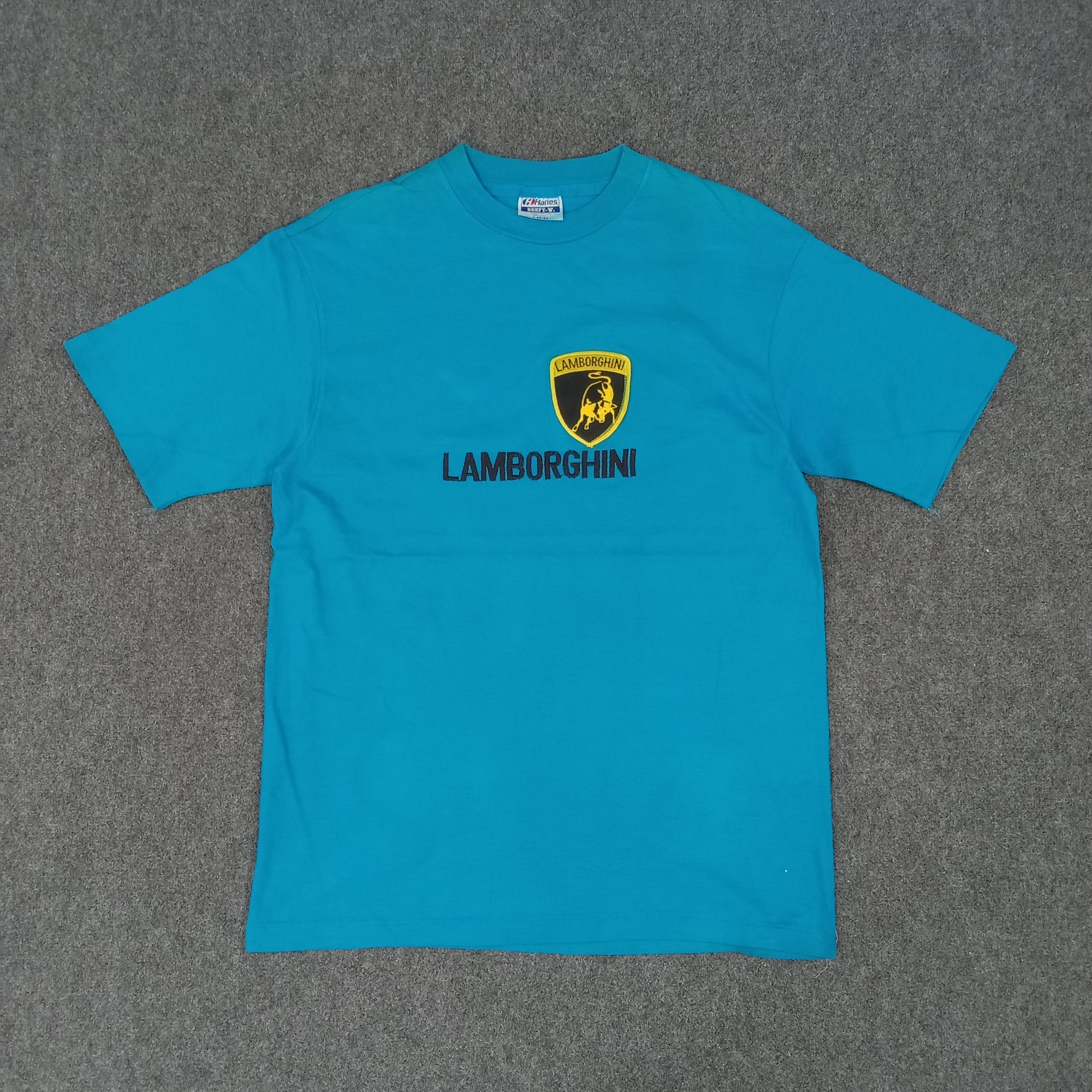 Lamborghini × Vintage Vintage 90's Lamborghini Luxury Supercar Embroidery Tshirt Size US M / EU 48-50 / 2 - 1 Thumbnail