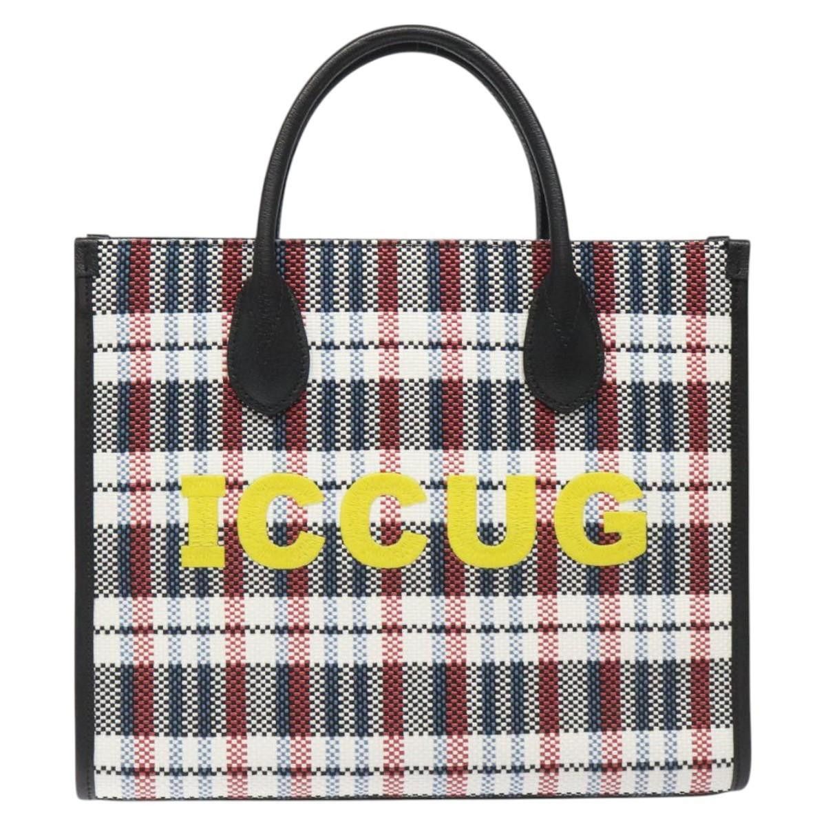 Gucci Gucci ICCUG Tote Embroidered Faux Raffia Size ONE SIZE - 1 Thumbnail