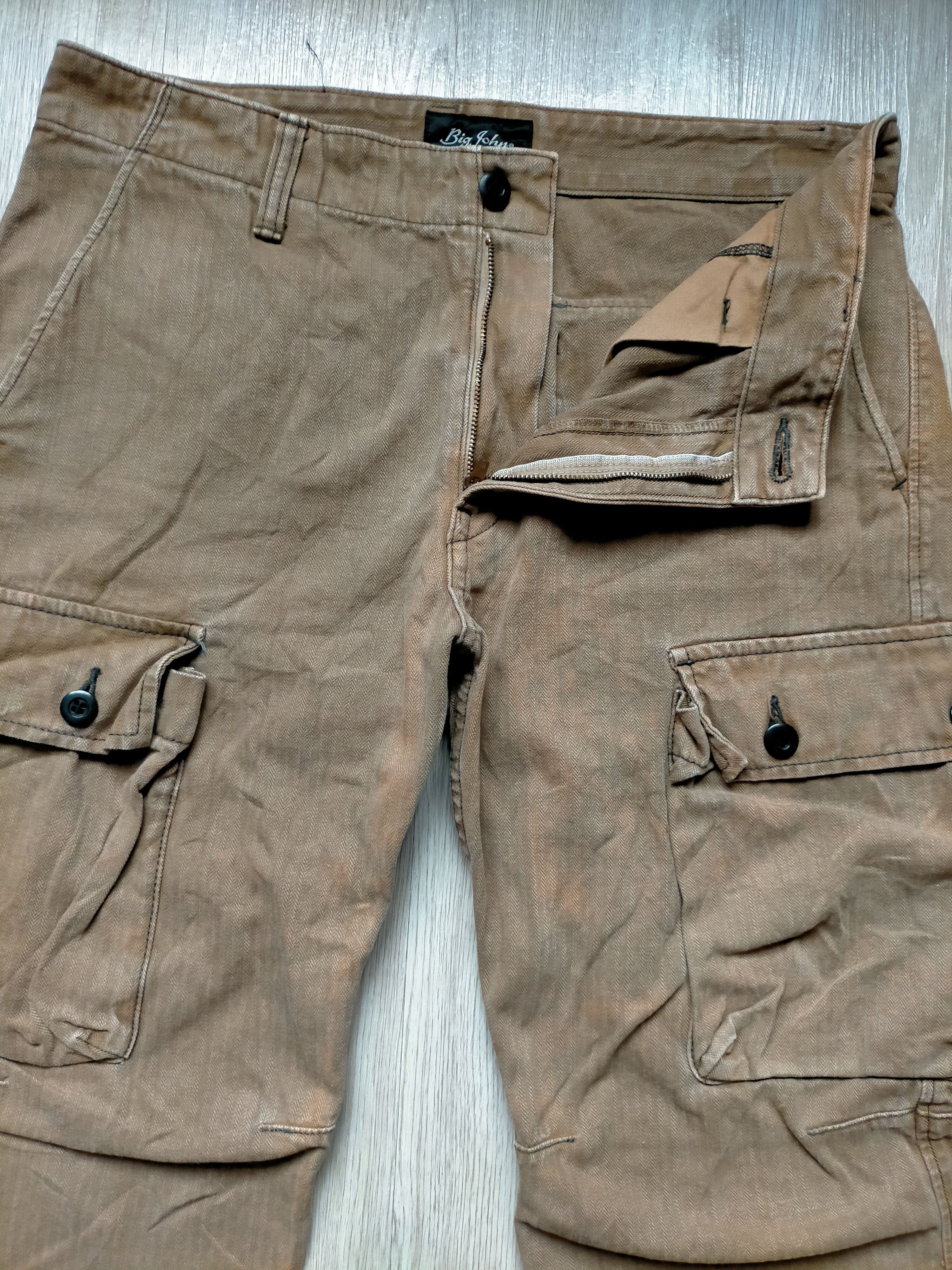Big John × Vintage Vintage Big John Japan Cargo Denim Pants Size US 34 / EU 50 - 6 Thumbnail