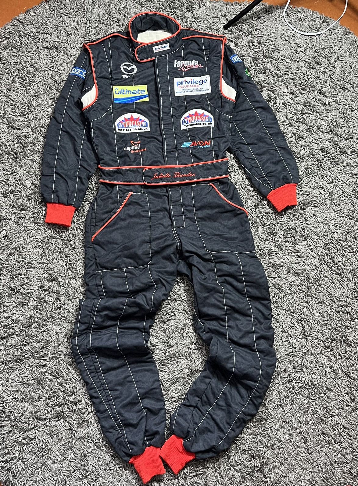 Formula 1 WORN SUIT 2004 FORMULA 1 JULIETTE THURSTON RACING F1 Size 30" / US 8 / IT 44 - 1 Thumbnail