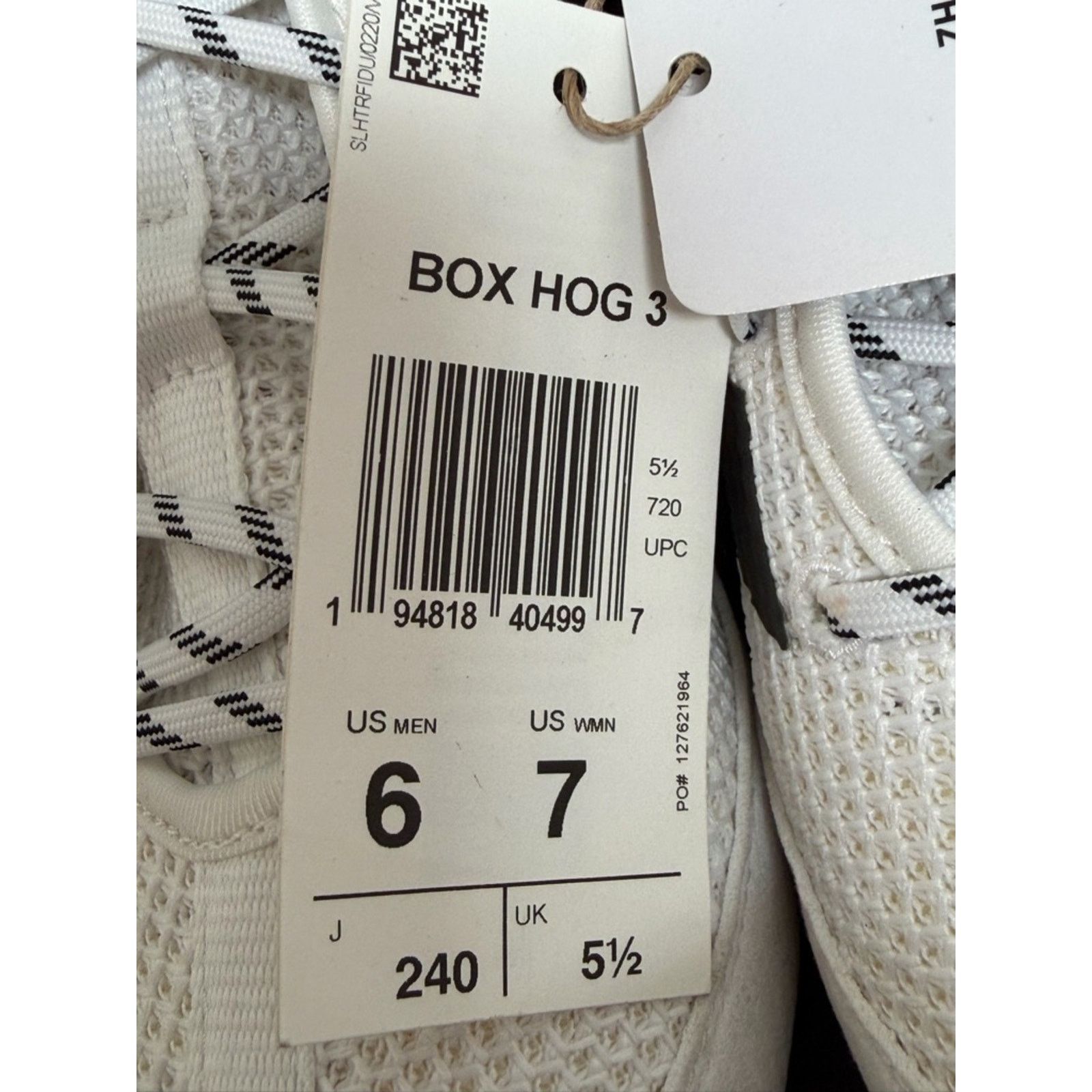 Adidas Adidas Box Hog 3 White/Black Boxing Gym “Tokyo” Shoes Men’s Size US 6 / EU 39 - 5 Thumbnail