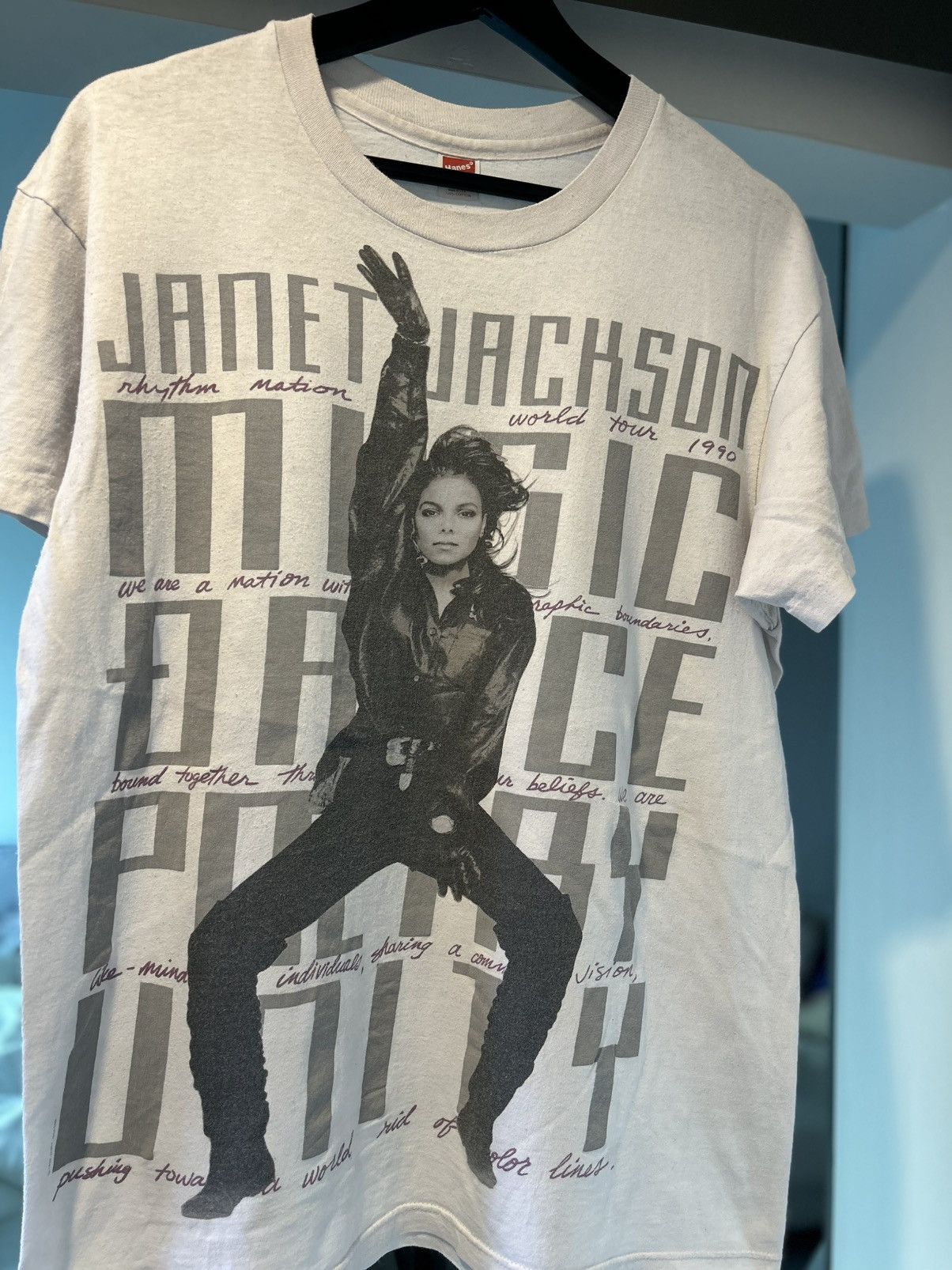 Janet Jackson “Rhythm Nation” World Tour T Shirt 90’