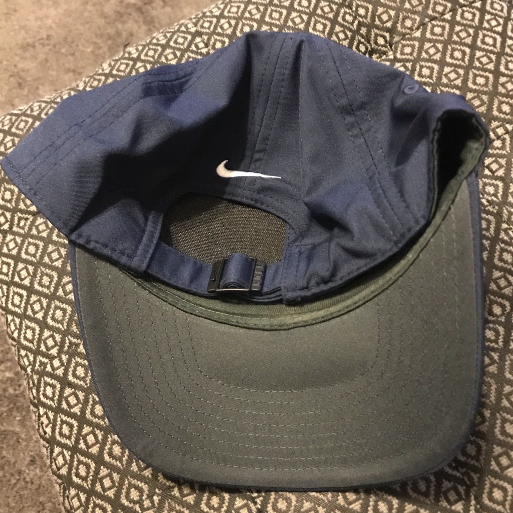 Nike Nike Men's Legacy91 Cap Swoosh DriFIT Classic Logo Adjustable Hat Athletic Navy Blue Size ONE SIZE - 2 Thumbnail
