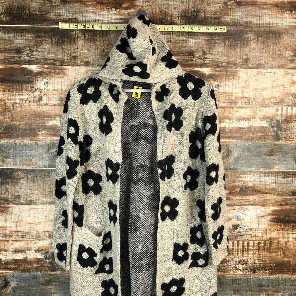Homespun Knitwear × Japanese Brand Kashion Messange Grey Cardigan Knitwear #A1684 Size L / US 10 / IT 46 - 2 Thumbnail